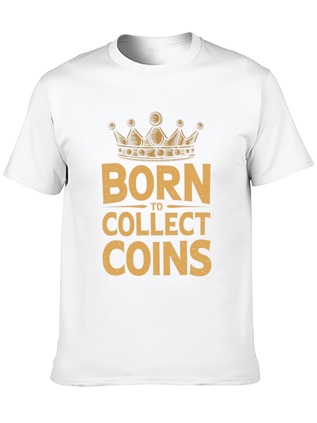 Born to Collect Coins Graphic T-Shirt - Black