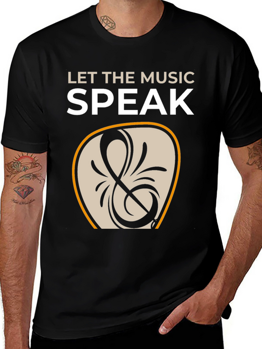Music Speaks T-Shirt - Stylish Graphic Tee for Music Lovers