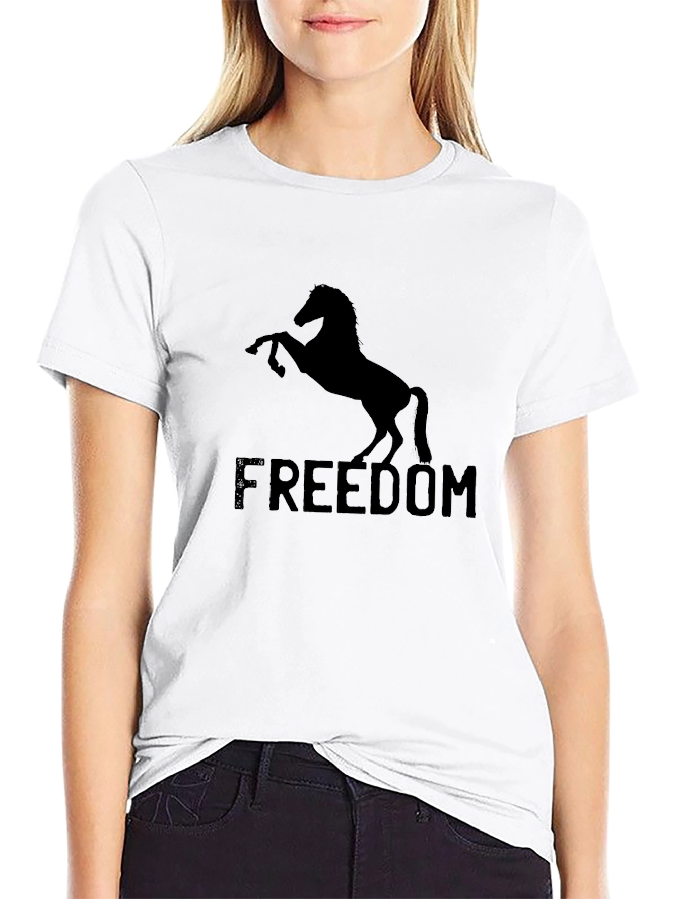Freedom Horse Graphic T-Shirt