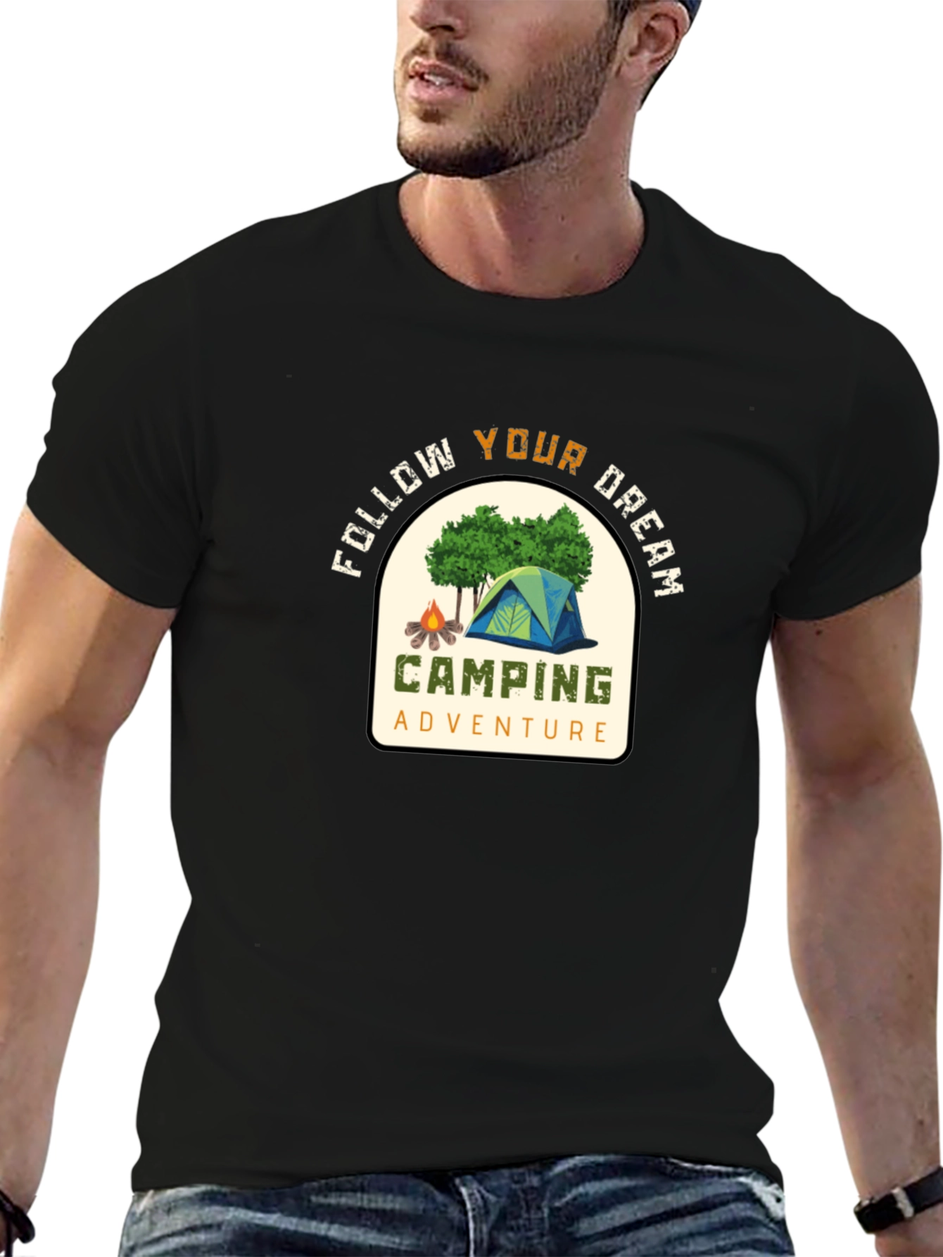 Camping Adventure Graphic T-Shirt