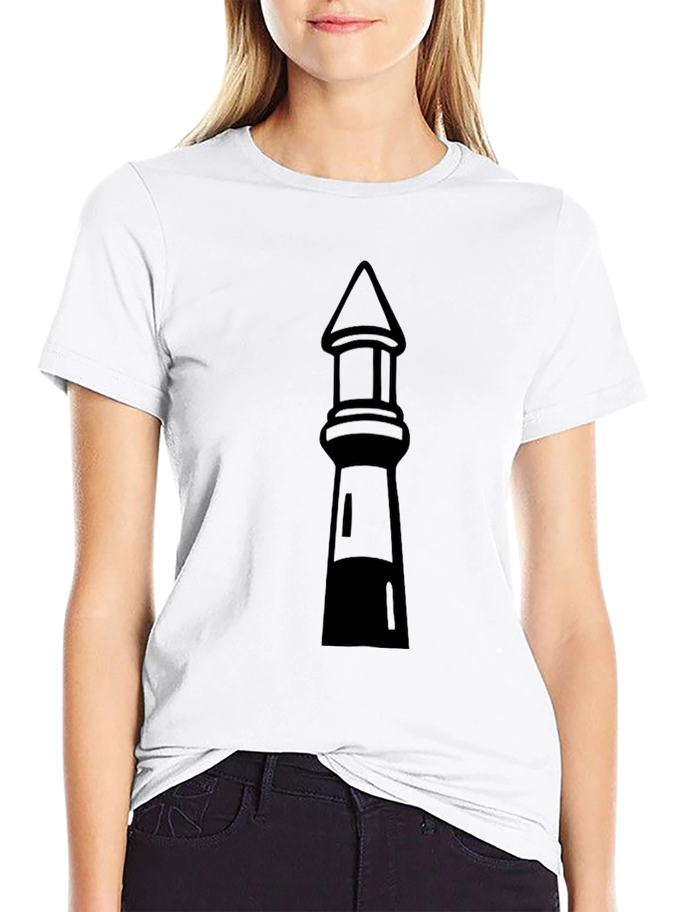 Lighthouse Graphic Black T-Shirt