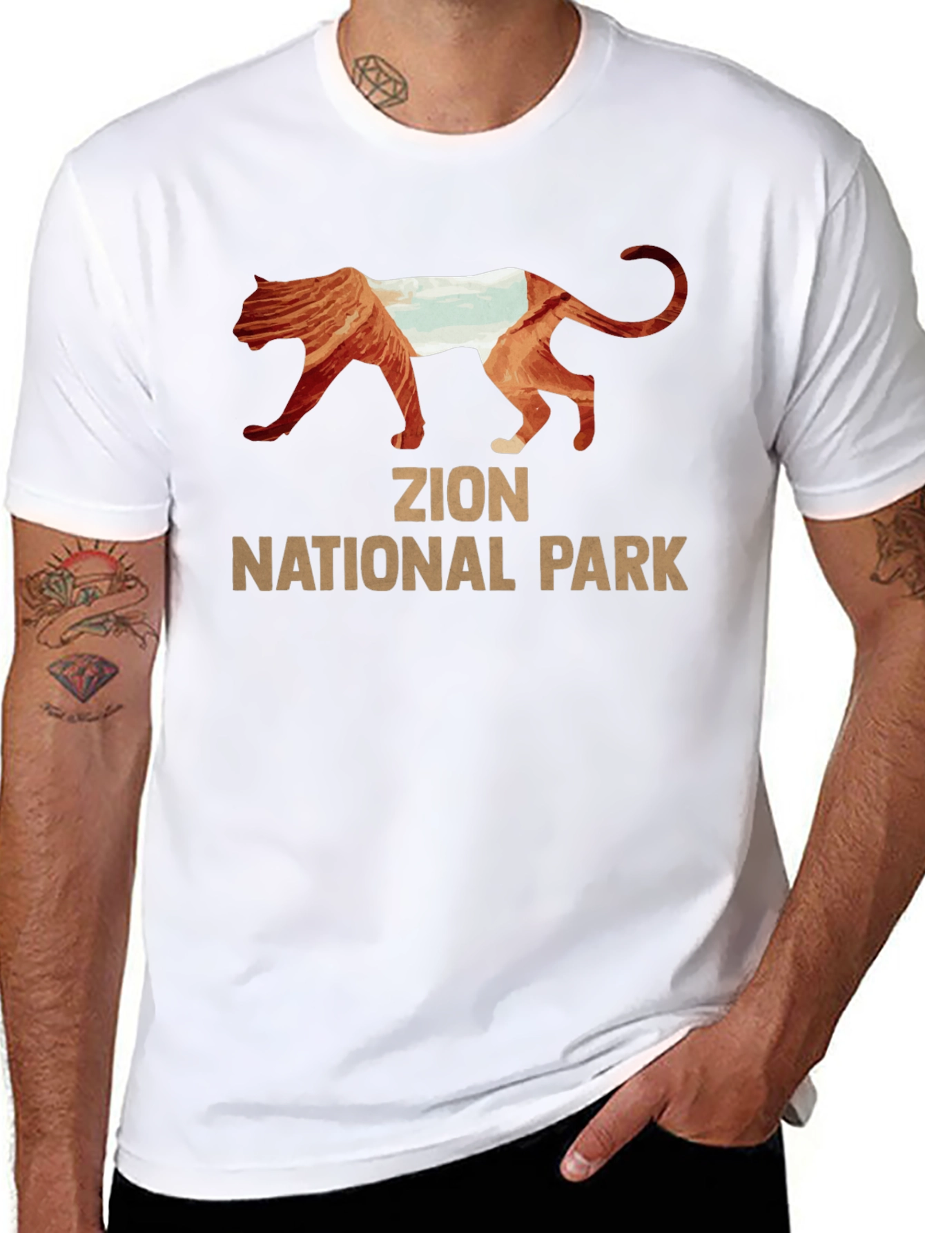 Zion National Park Mountain Lion T-Shirt