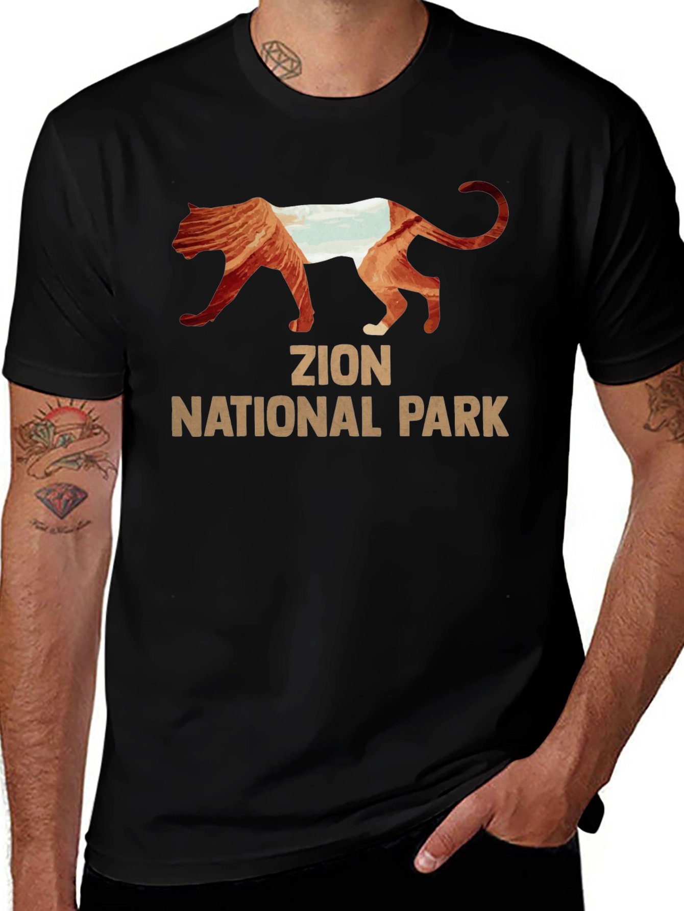 Zion National Park Mountain Lion T-Shirt