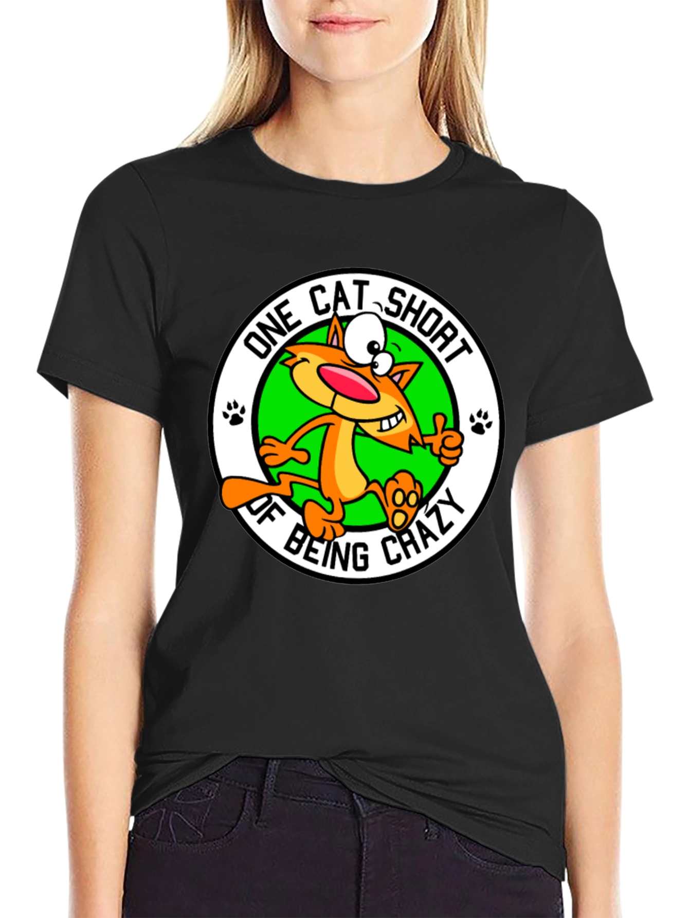 One Cat Short of Crazy T-Shirt