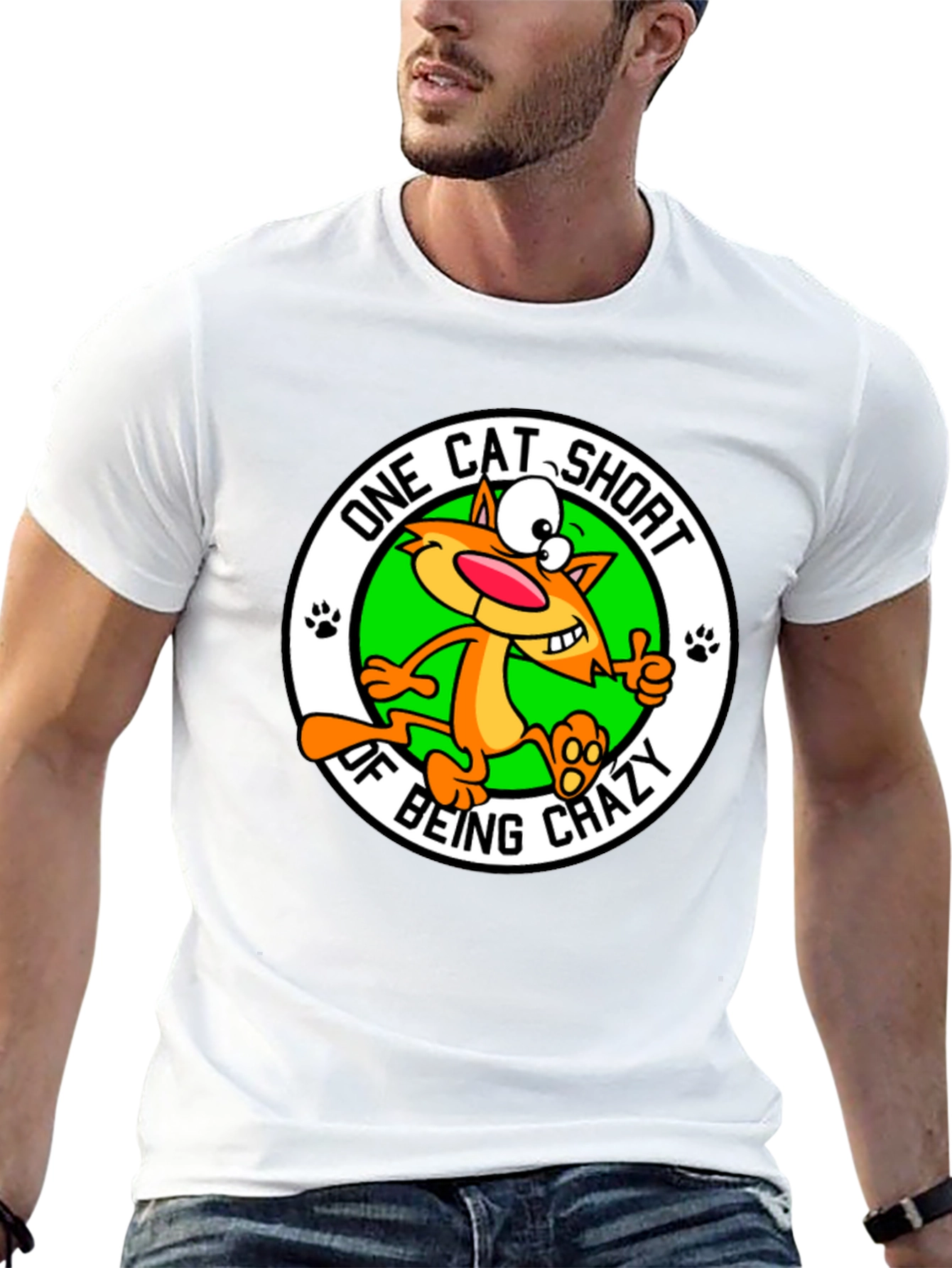 One Cat Short of Crazy T-Shirt