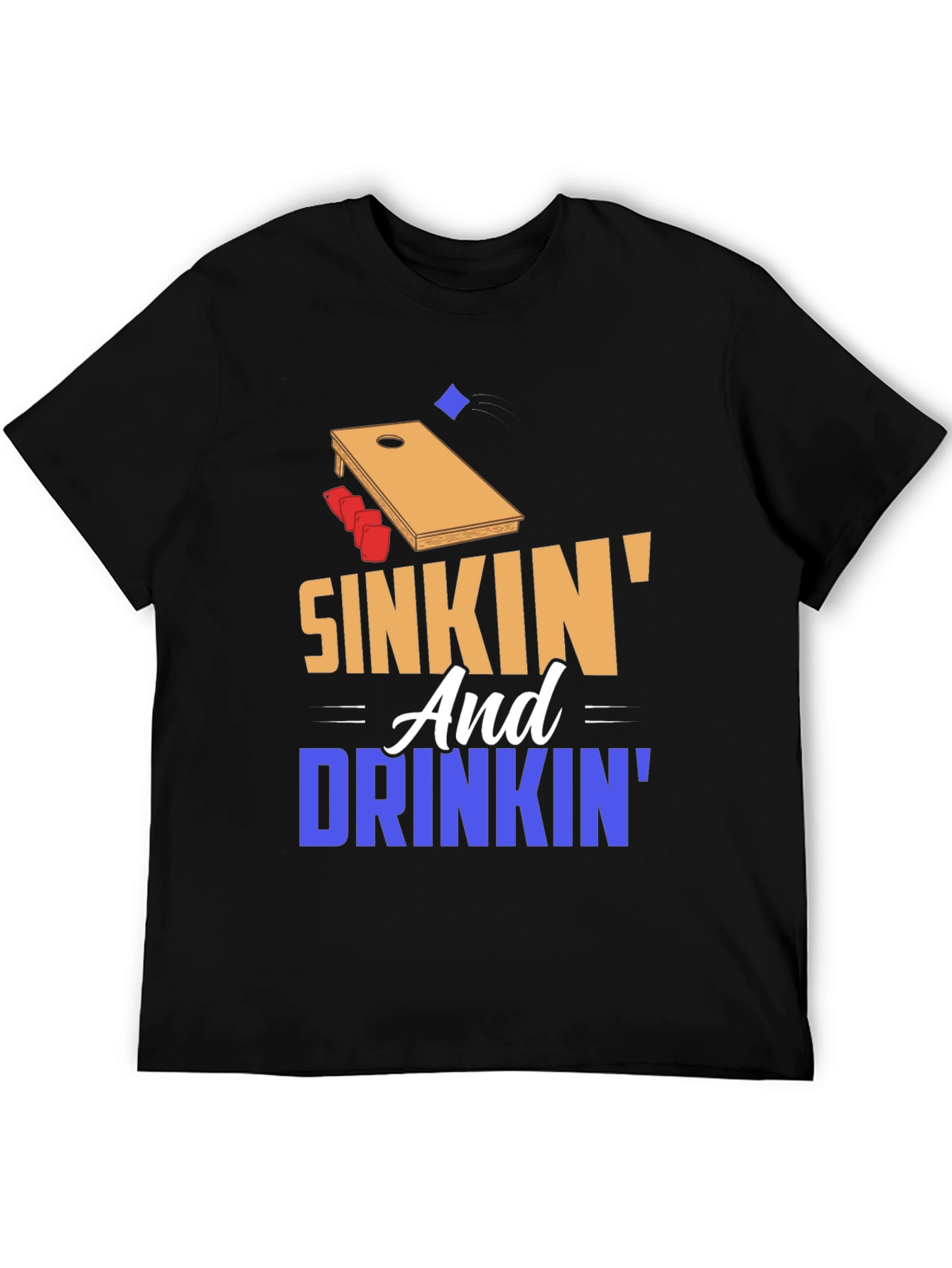 Sinkin and Drinkin Cornhole T-Shirt