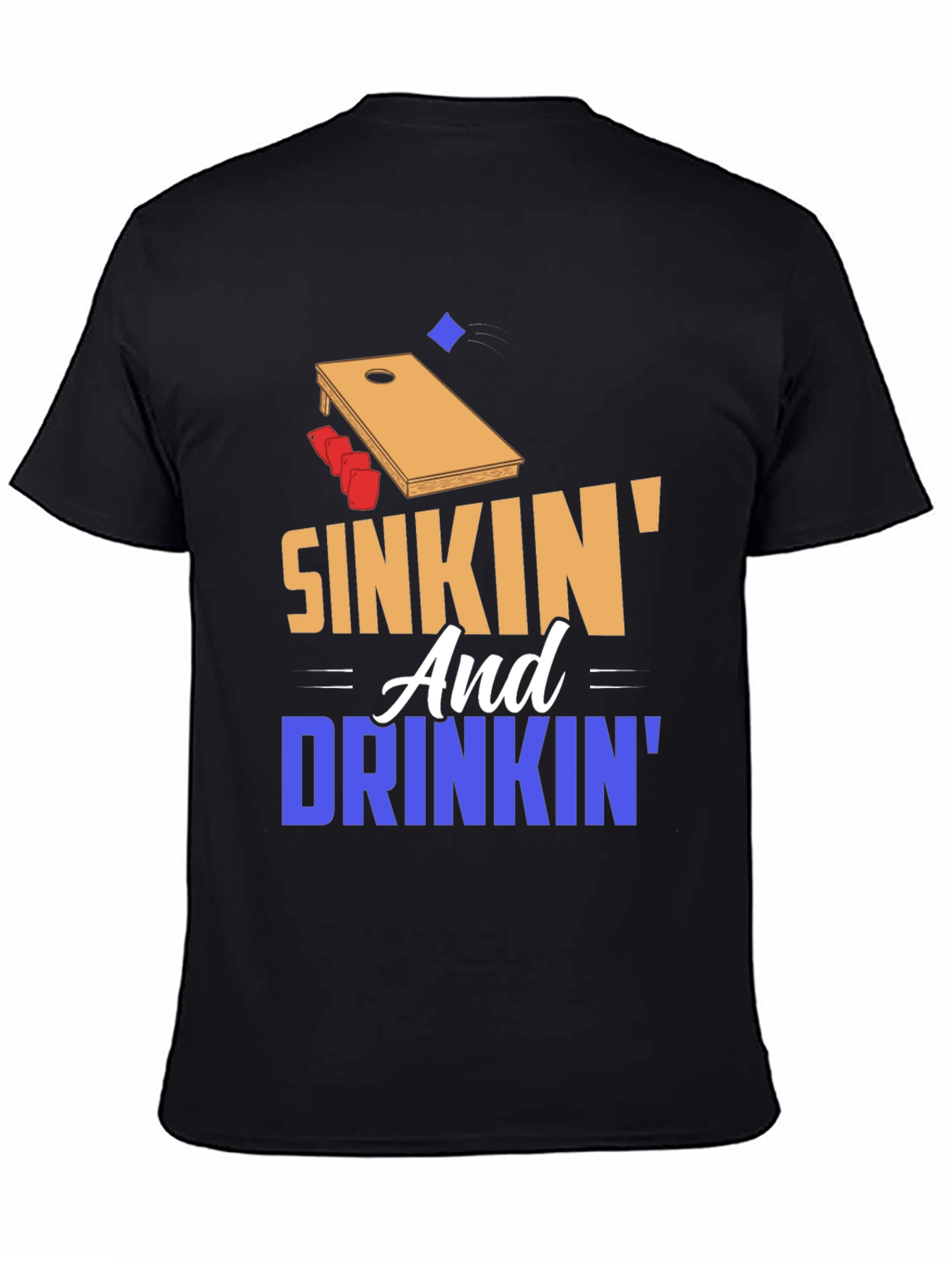 Sinkin and Drinkin Cornhole T-Shirt