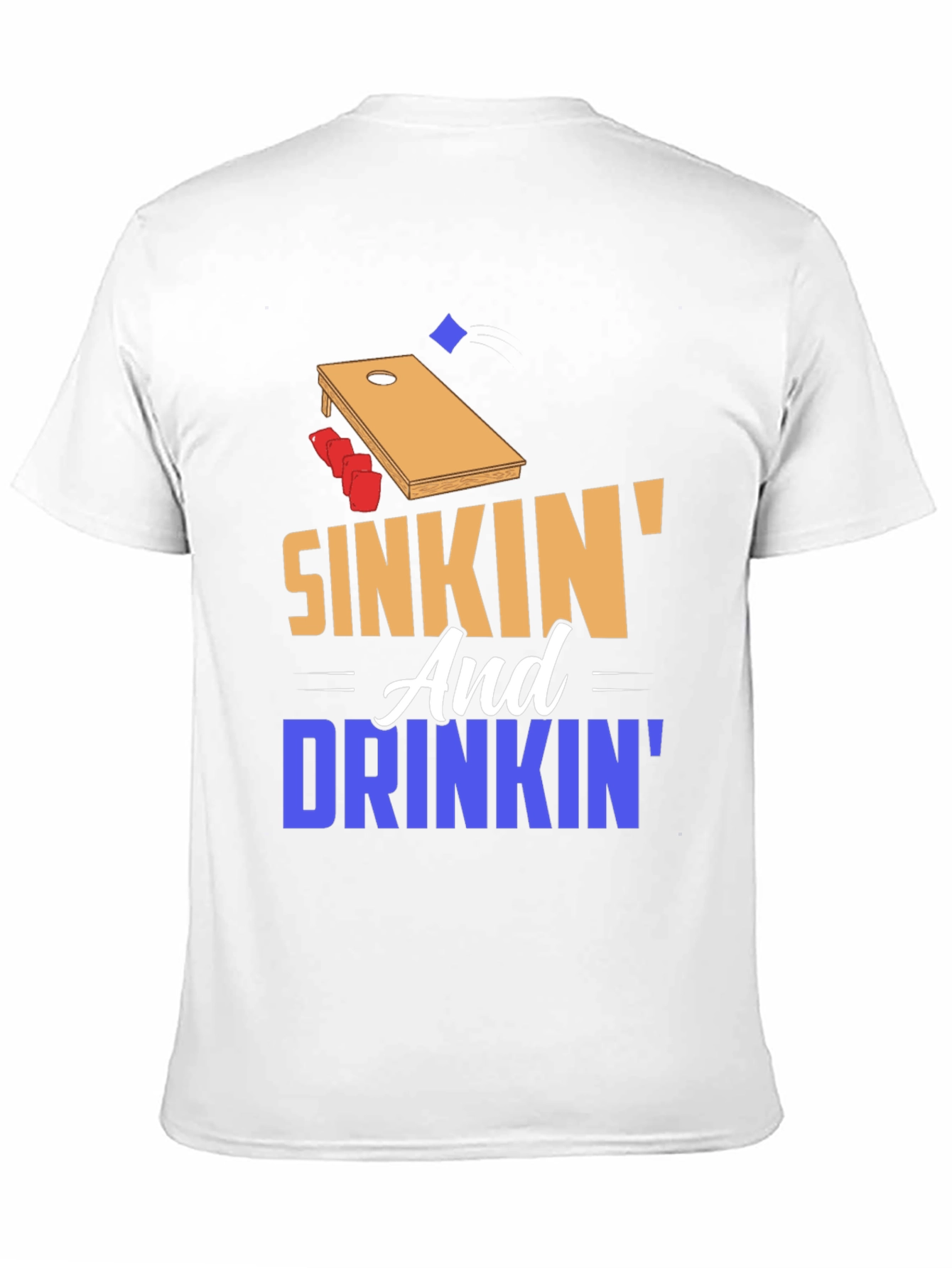 Sinkin and Drinkin Cornhole T-Shirt