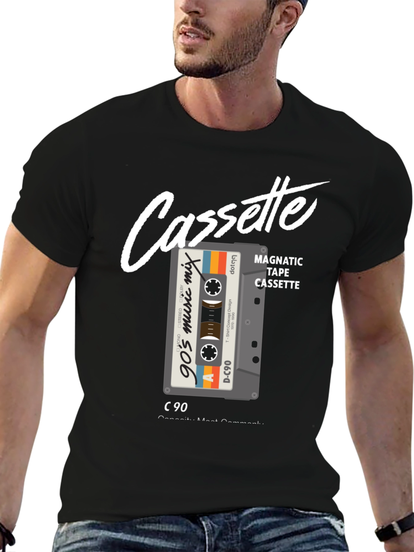 90s Cassette Mix Tape Graphic T-Shirt