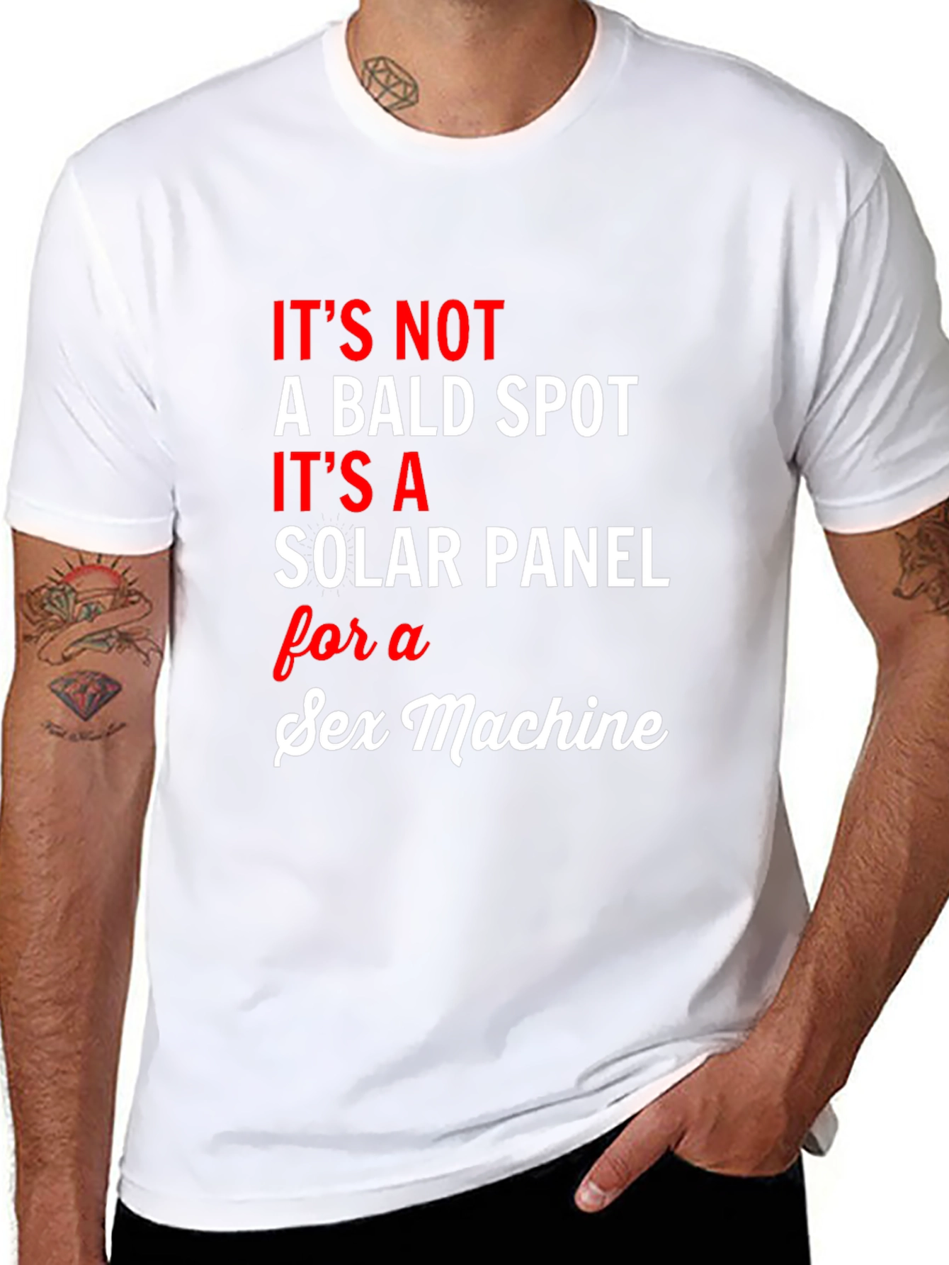 Funny Solar Panel Sex Machine Graphic Tee