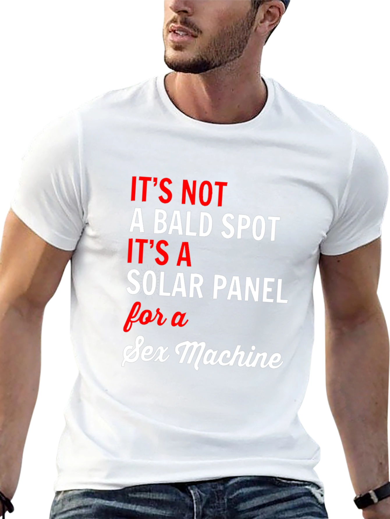 Funny Solar Panel Sex Machine Graphic Tee