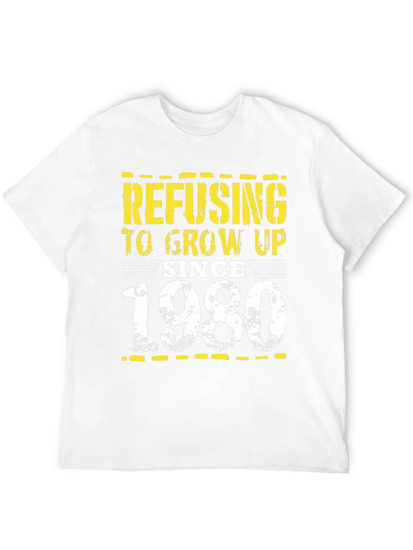 Refusing to Grow Up Since 1980 Black T-Shirt