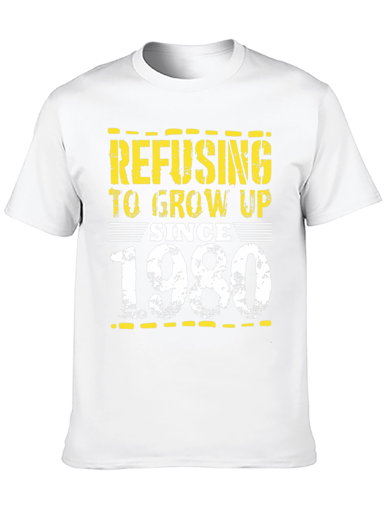 Refusing to Grow Up Since 1980 Black T-Shirt