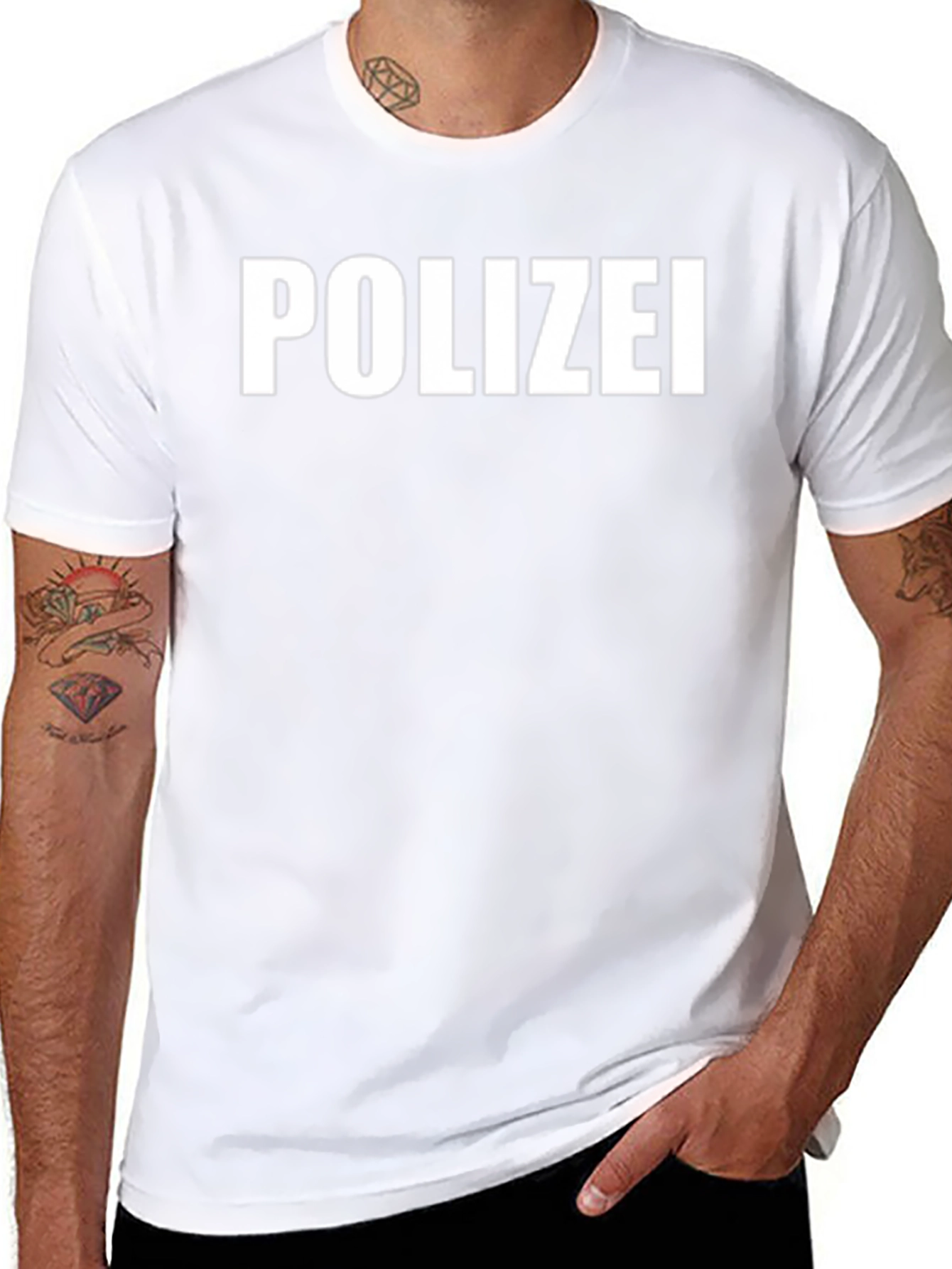Polizei T-Shirt - Black Cotton Tee