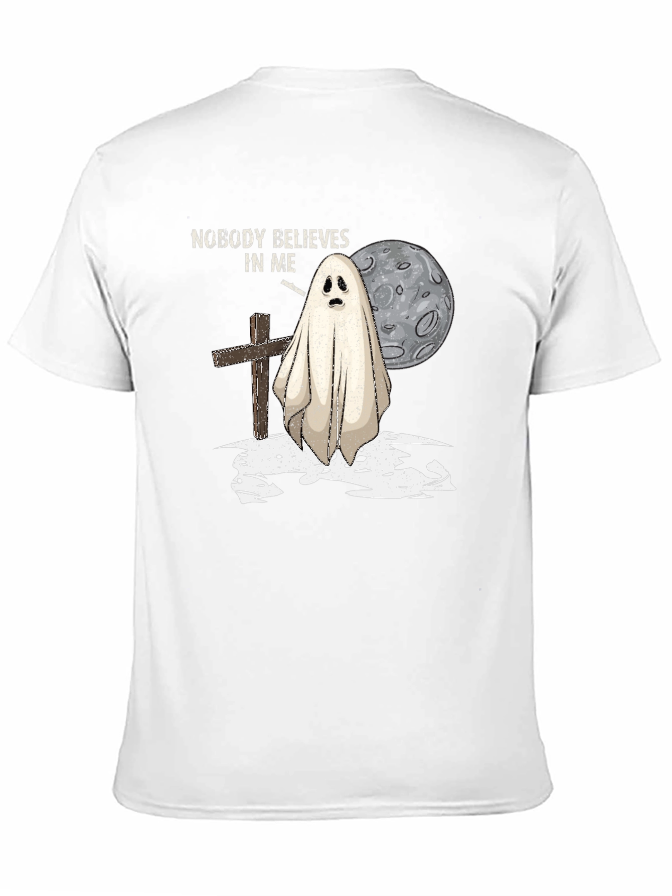 Ghostly Tee: Nobody Believes In Me Graphic T-Shirt