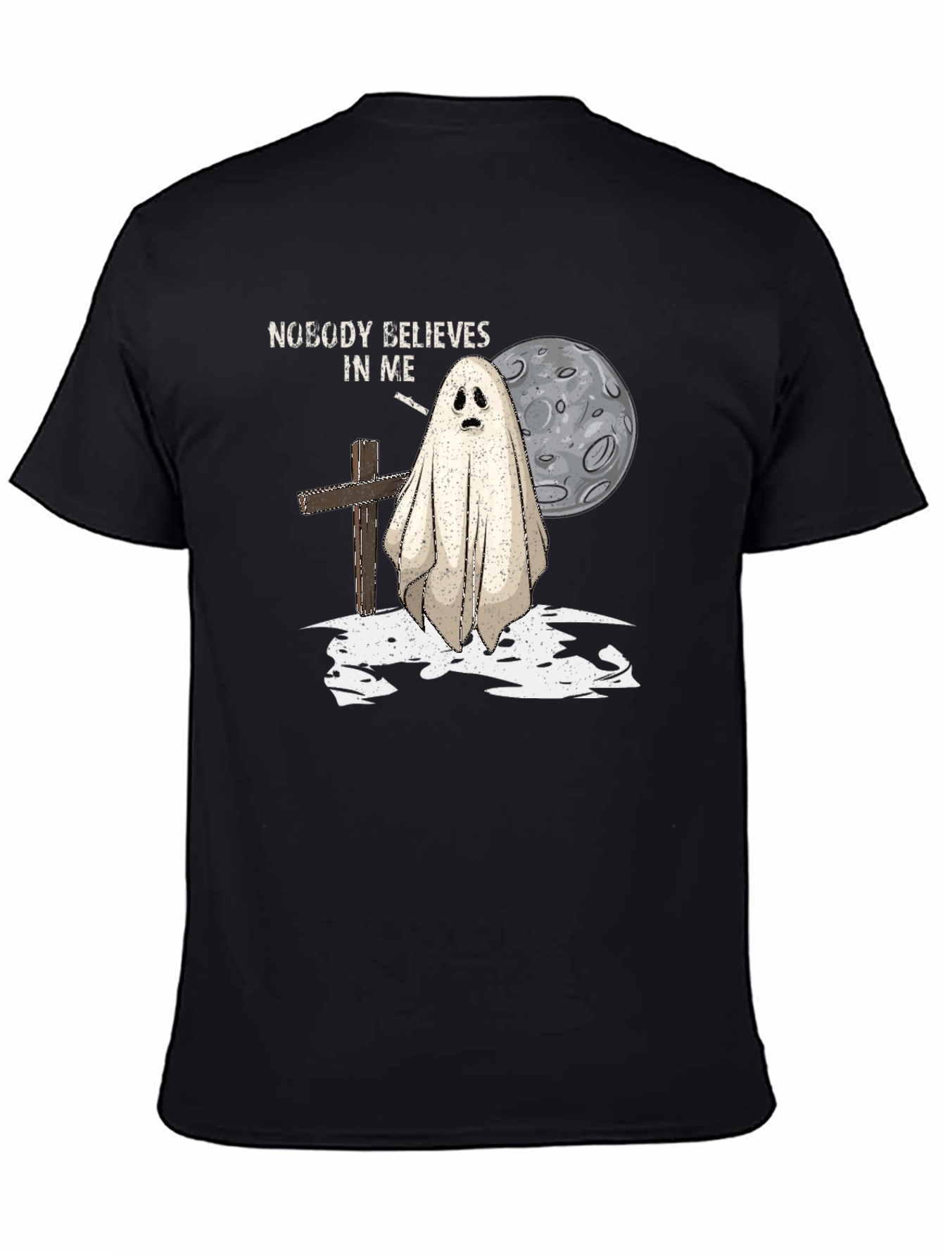Ghostly Tee: Nobody Believes In Me Graphic T-Shirt