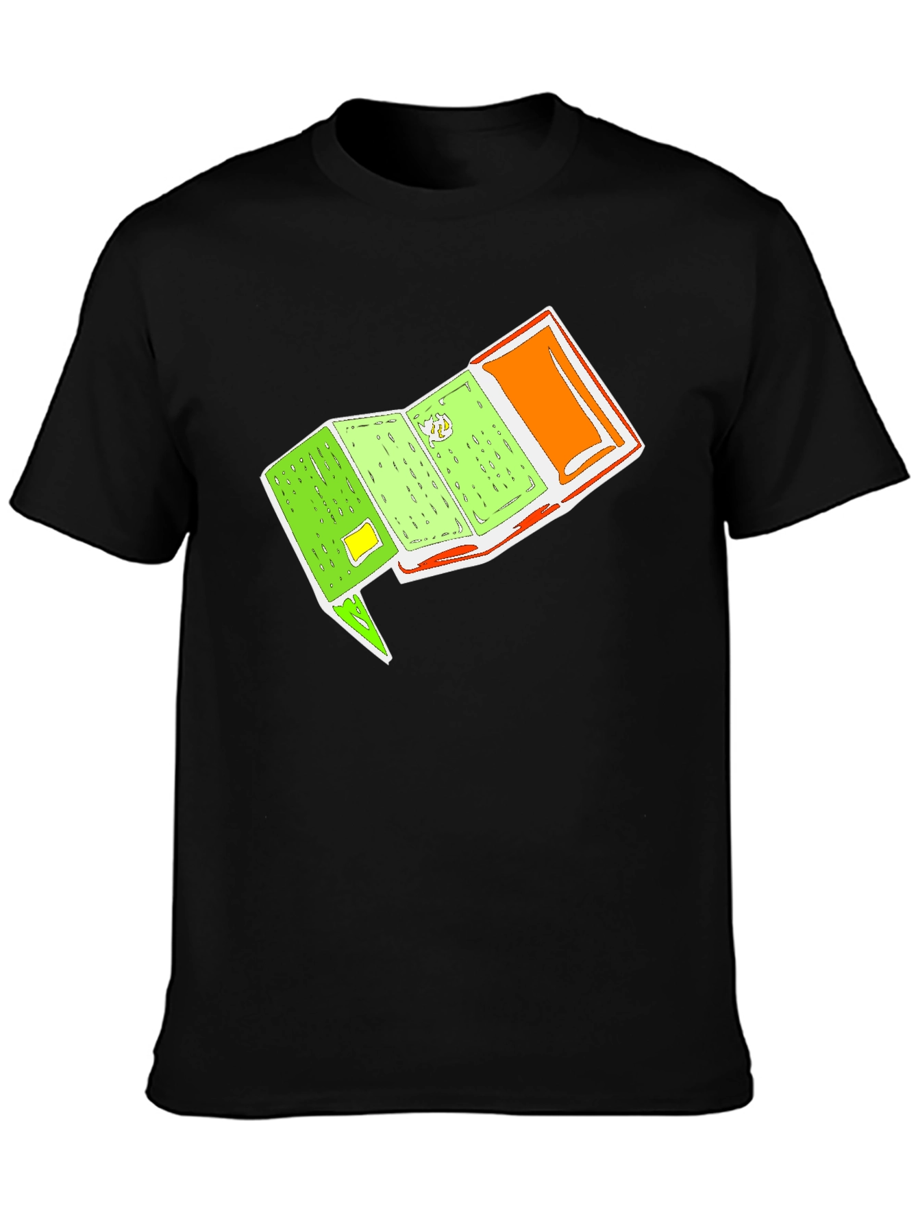 Cartoon Passport Graphic Tee - Unique Travel Shirt