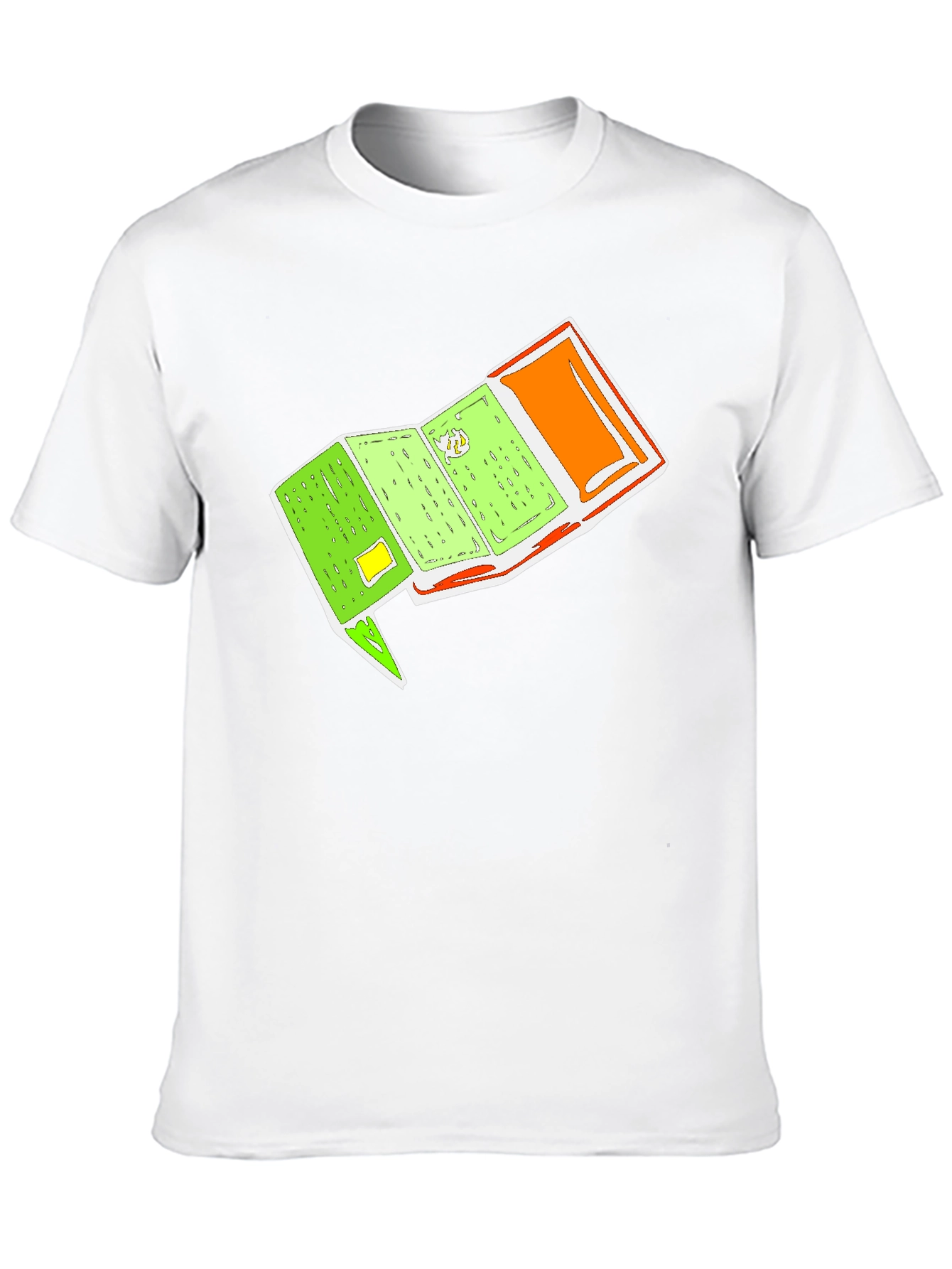 Cartoon Passport Graphic Tee - Unique Travel Shirt