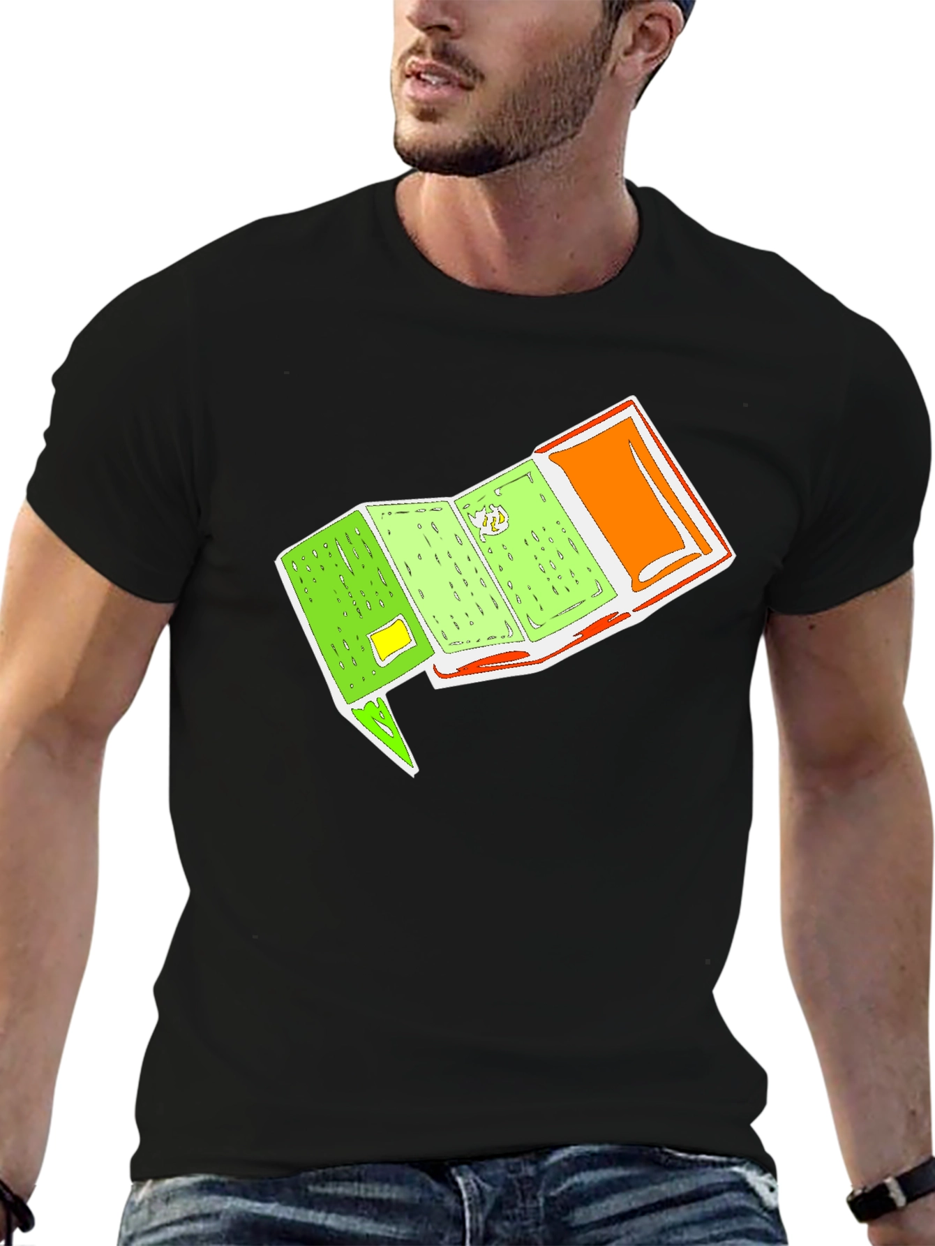 Cartoon Passport Graphic Tee - Unique Travel Shirt