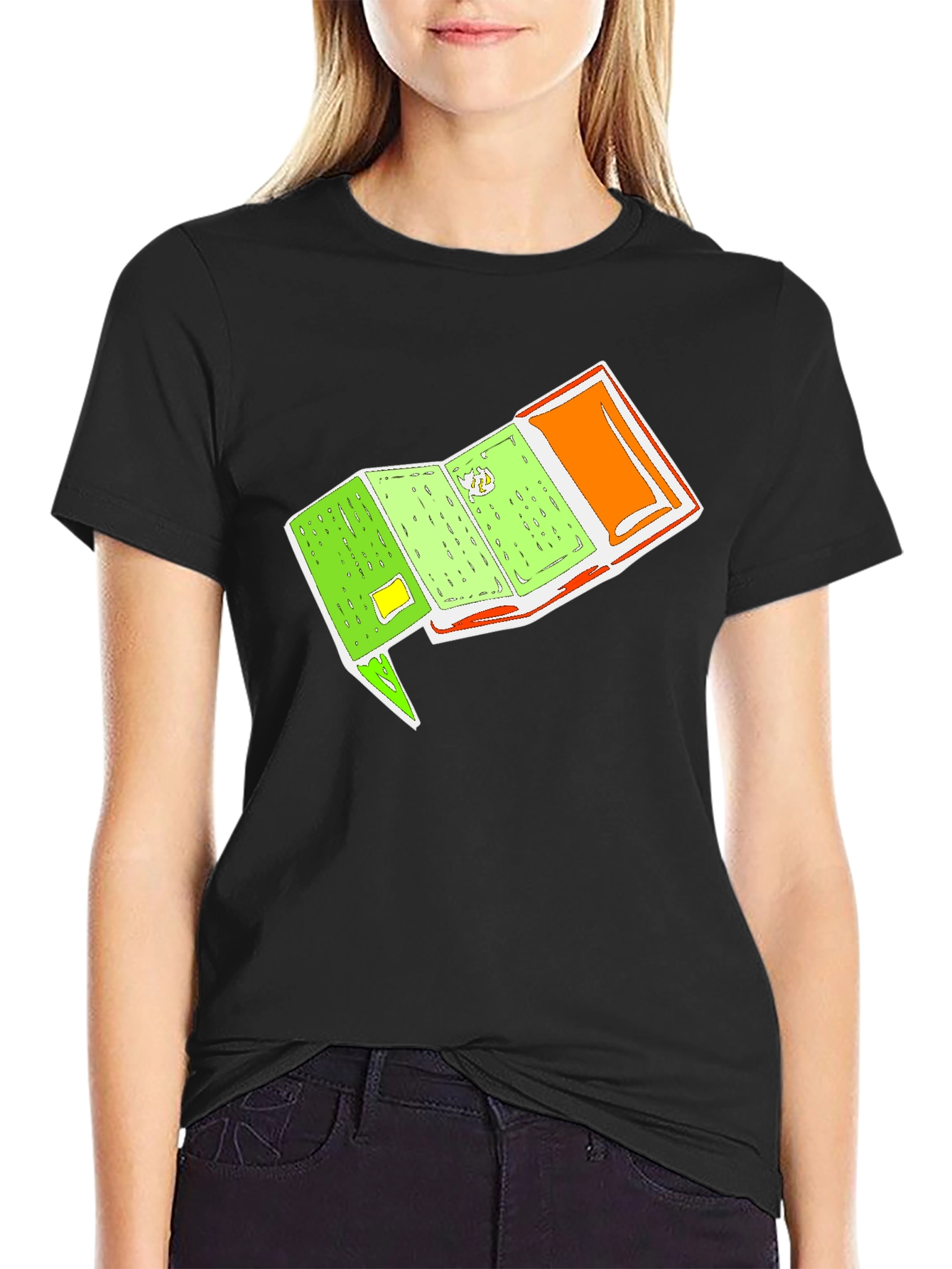 Cartoon Passport Graphic Tee - Unique Travel Shirt