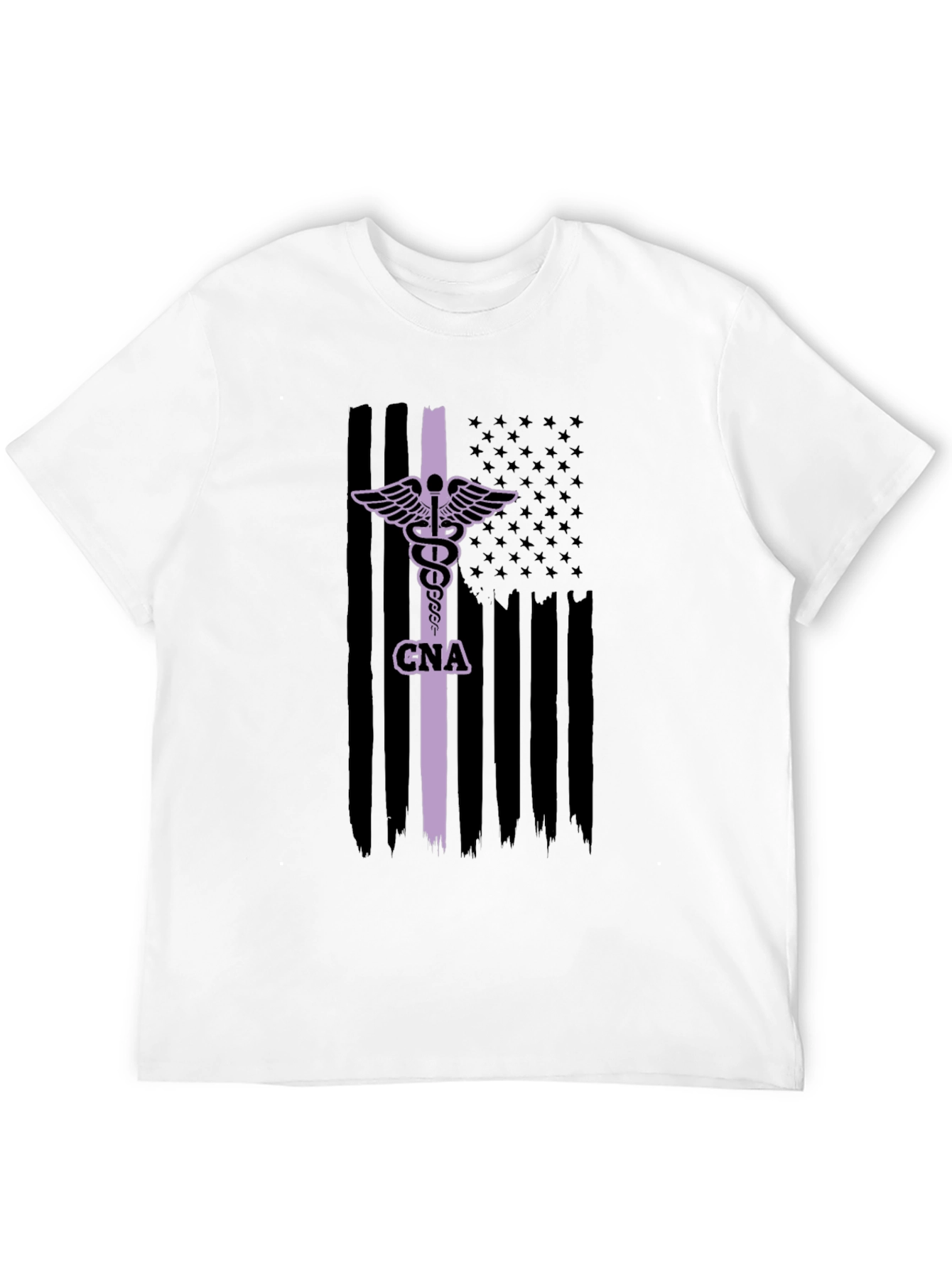 CNA American Flag T-Shirt - Certified Nursing Assistant Pride