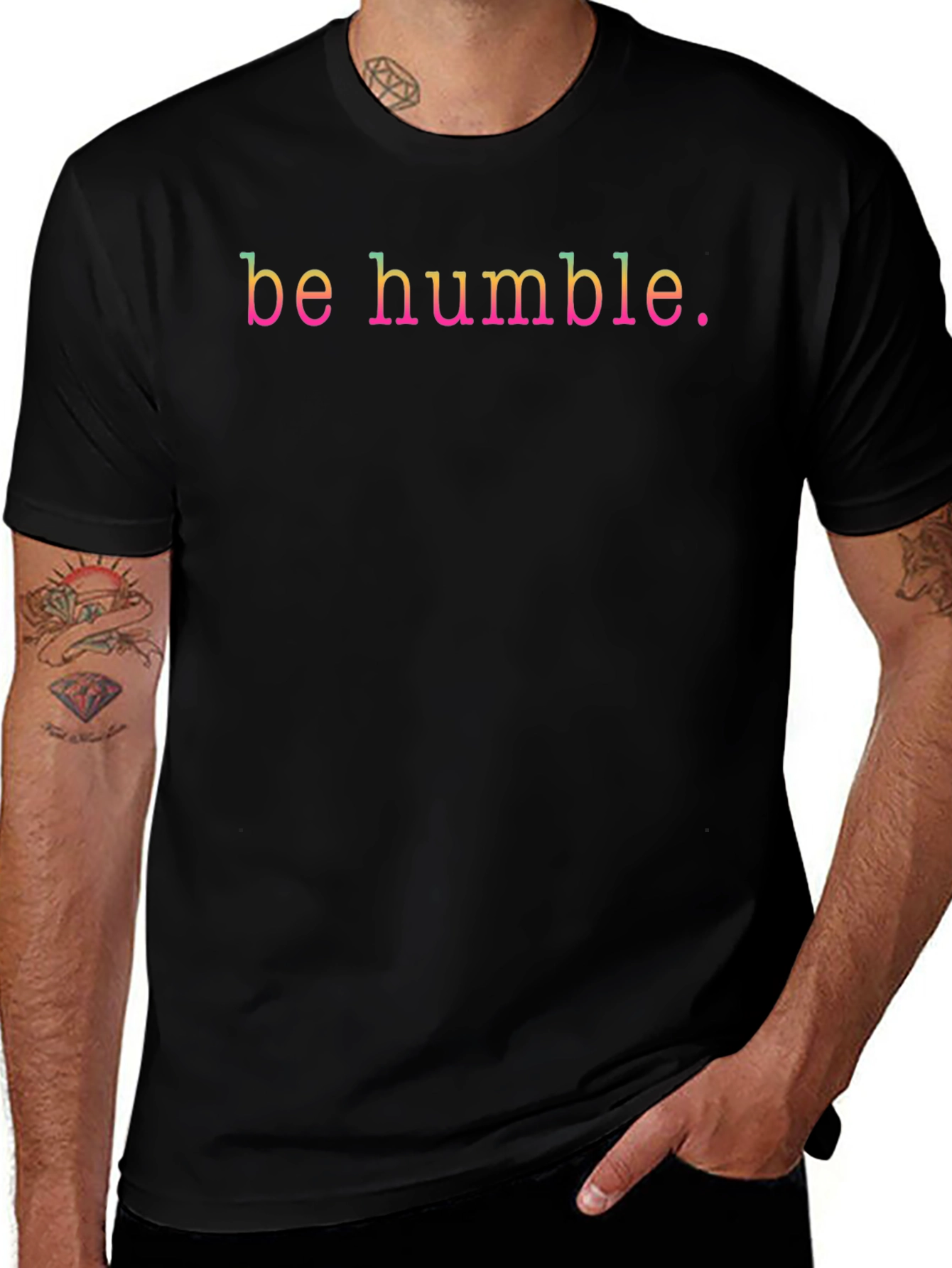 Be Humble Graphic Tee - Stylish Black T-Shirt