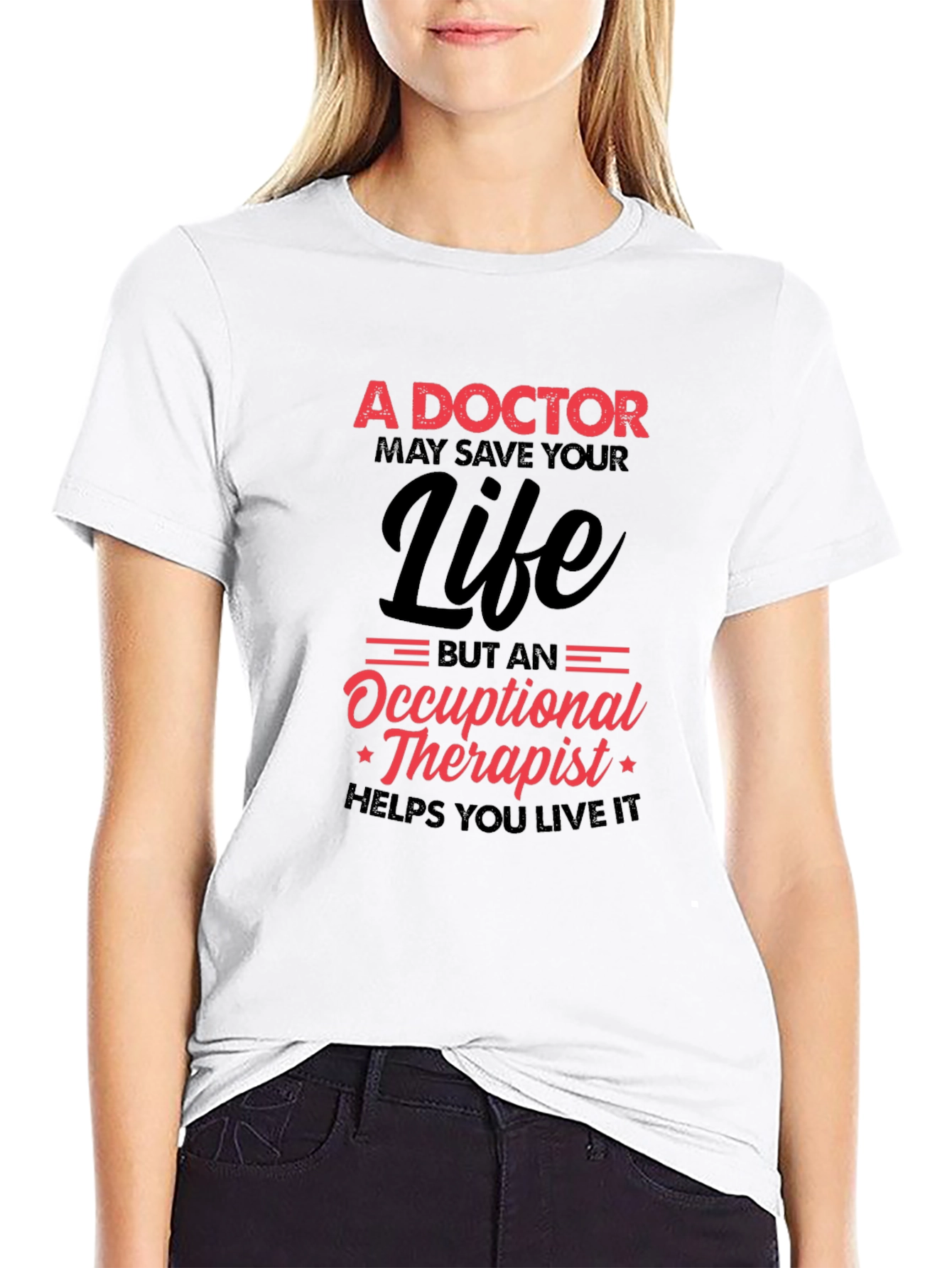 Doctor vs Occupational Therapist Graphic T-Shirt