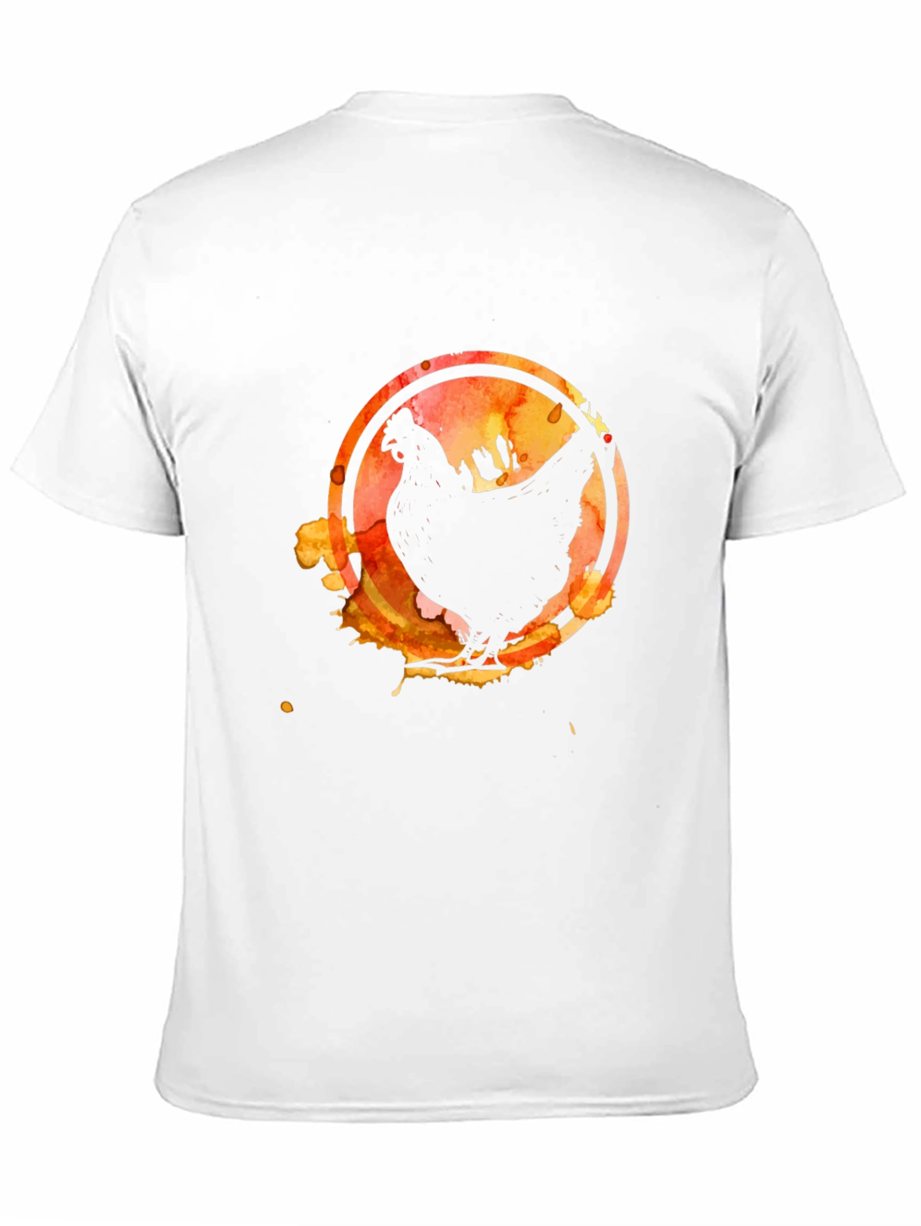 Watercolor Chicken Graphic T-Shirt