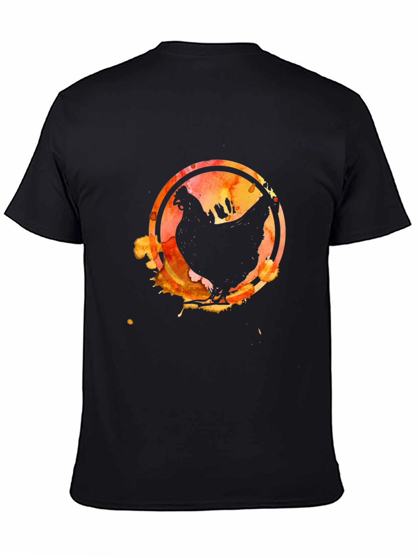 Watercolor Chicken Graphic T-Shirt