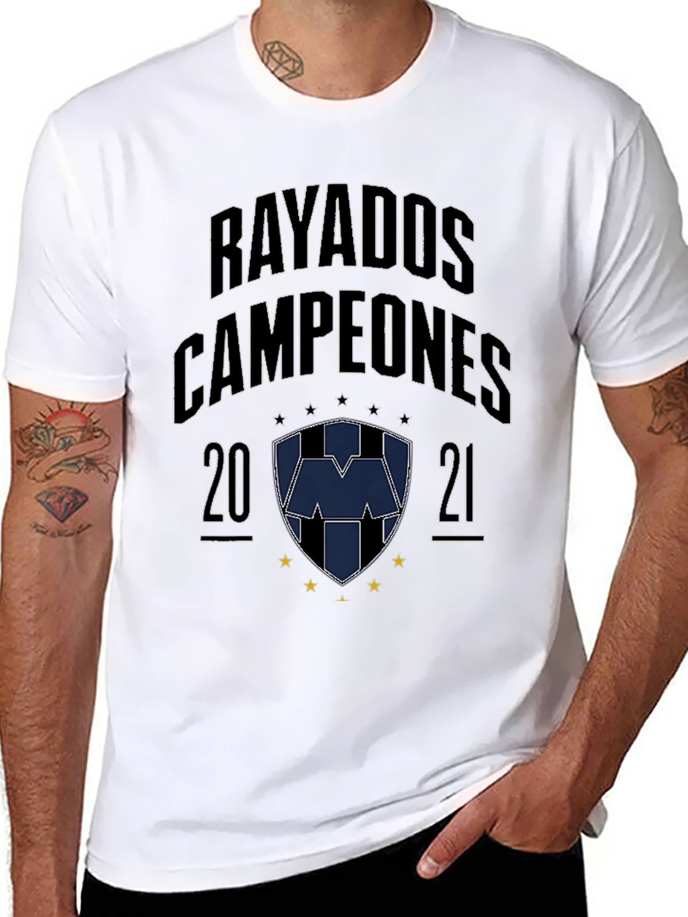 Rayados Campeones 2021 T-Shirt - Soccer Fan Apparel