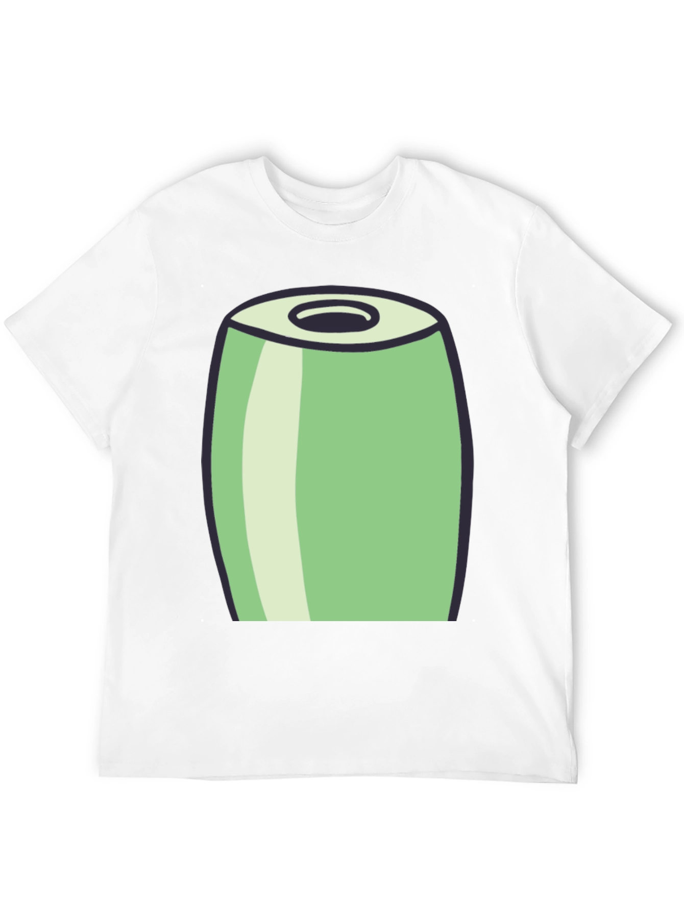 Cartoon Can Graphic Tee - Black