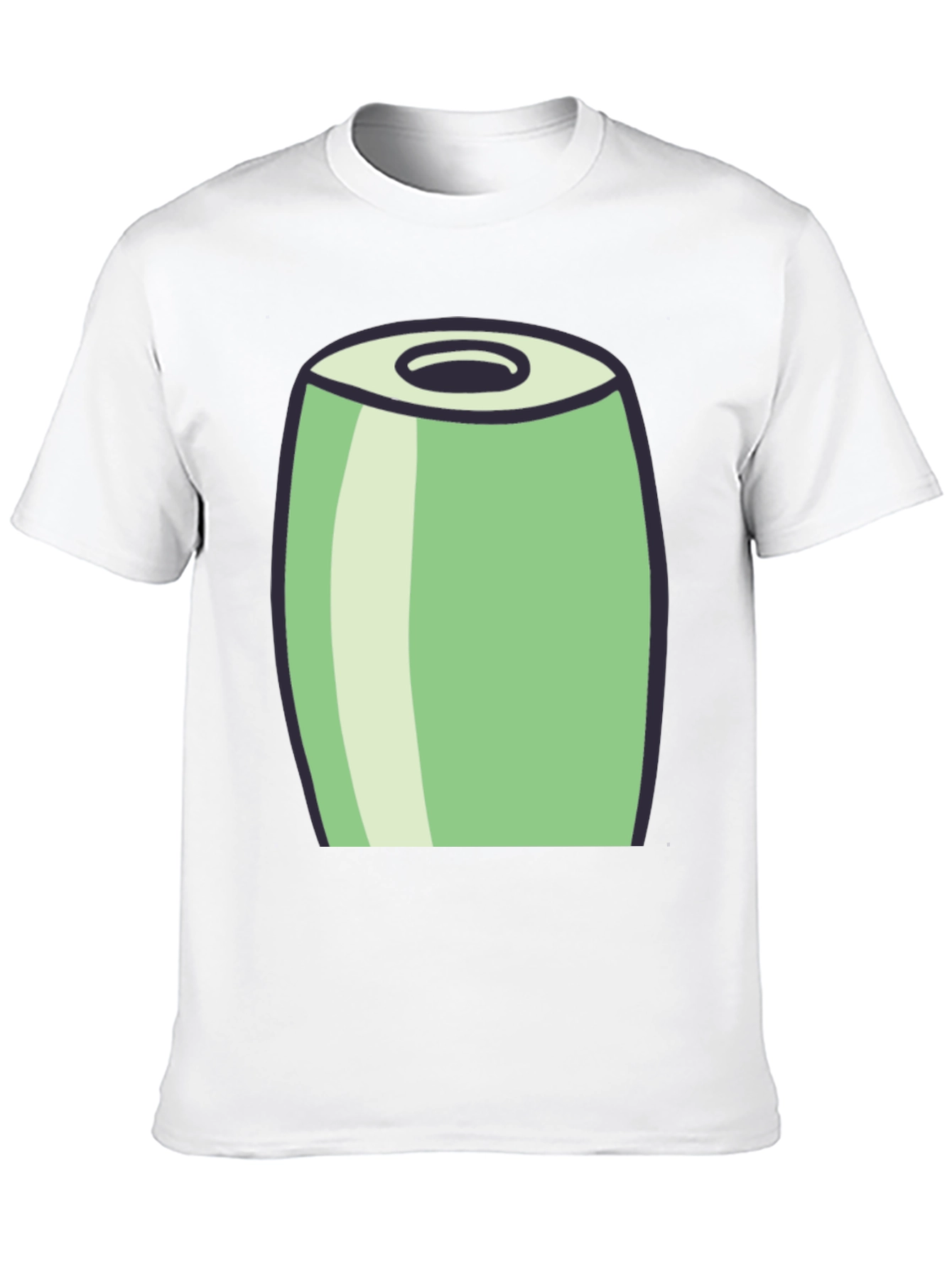 Cartoon Can Graphic Tee - Black