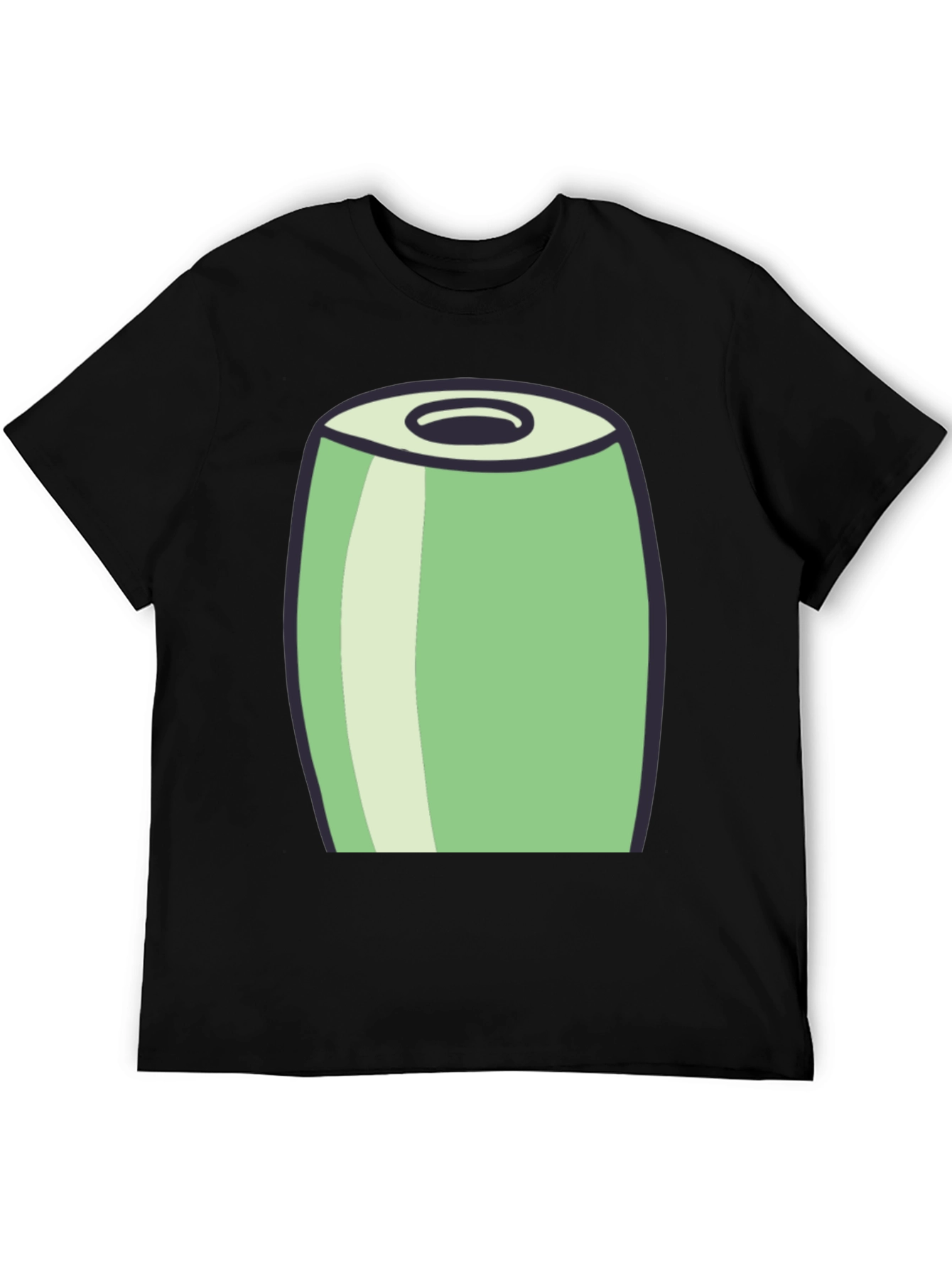 Cartoon Can Graphic Tee - Black
