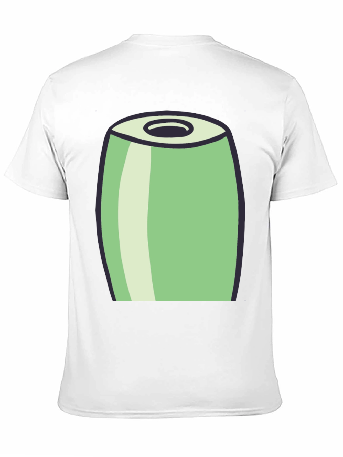 Cartoon Can Graphic Tee - Black