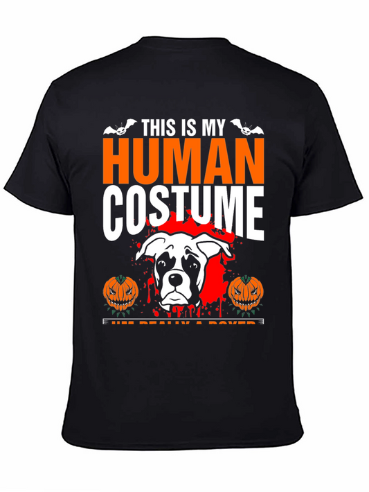 Human Costume Boxer Dog Halloween T-Shirt