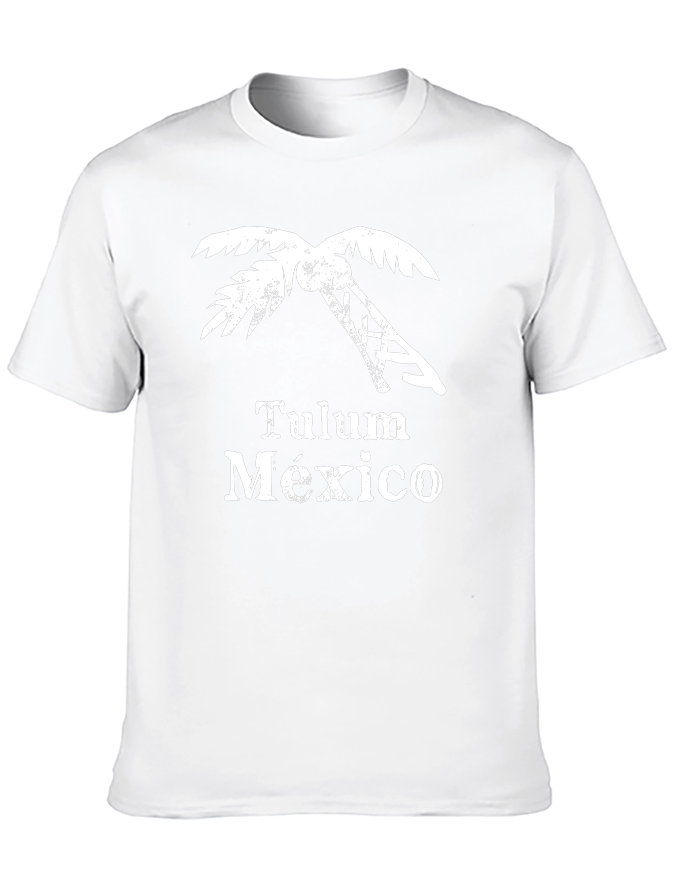 Tulum Mexico Black Graphic T-Shirt Palm Tree