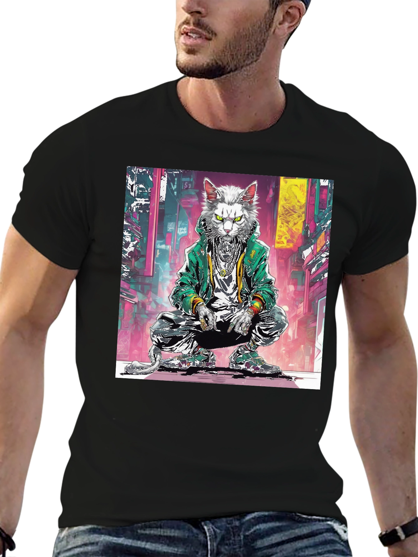 Urban Cat Graphic Tee