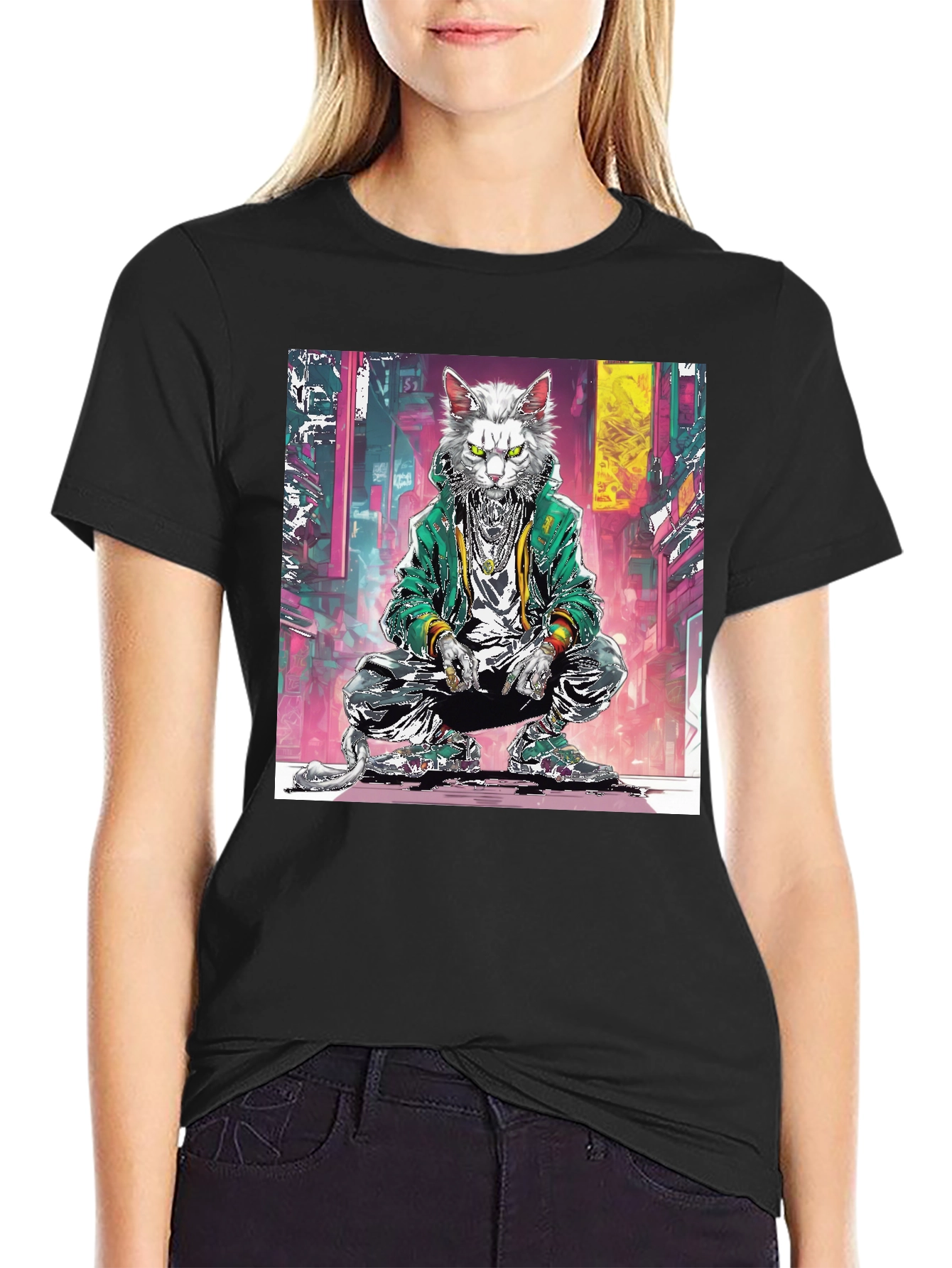 Urban Cat Graphic Tee