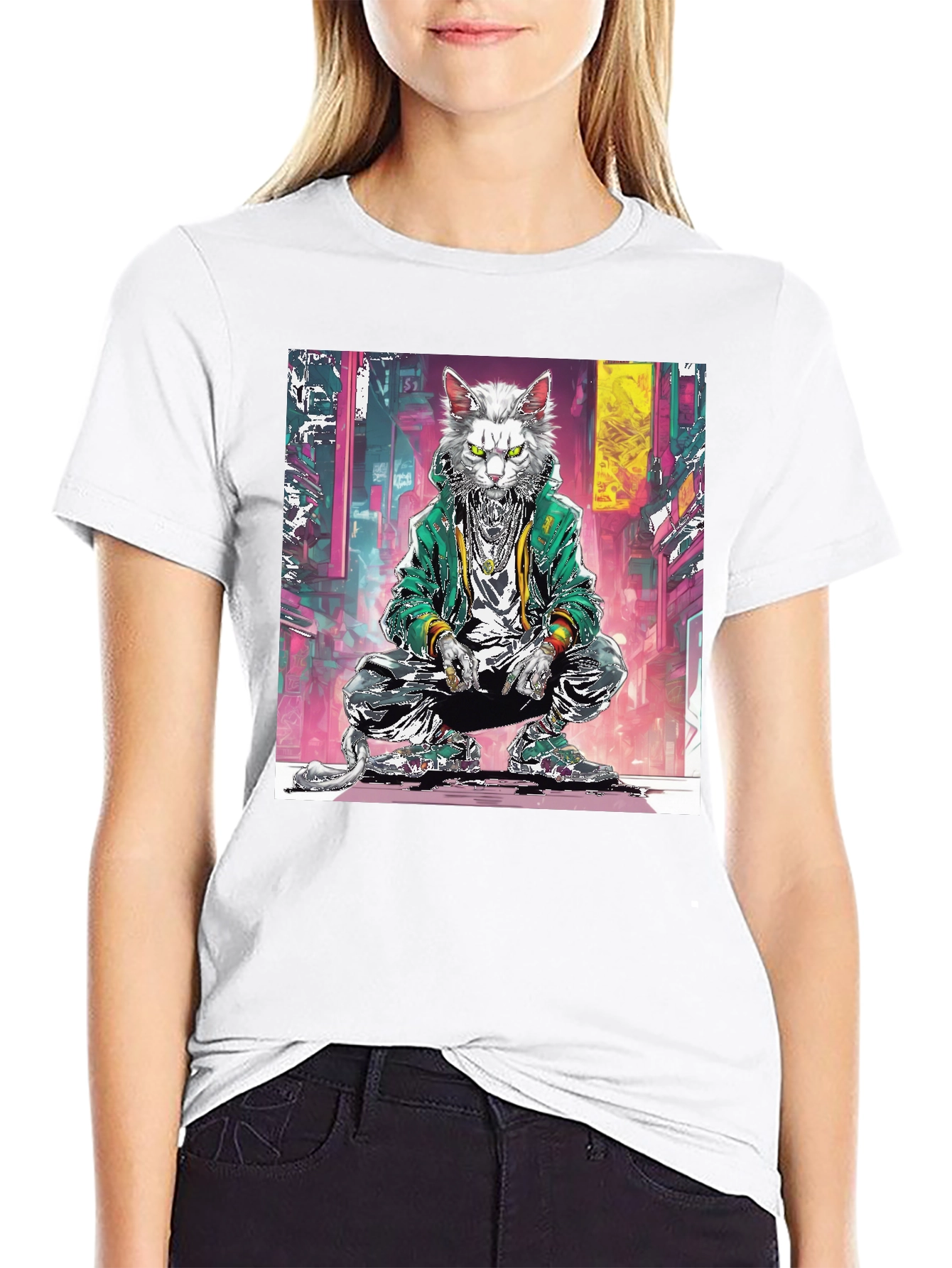 Urban Cat Graphic Tee