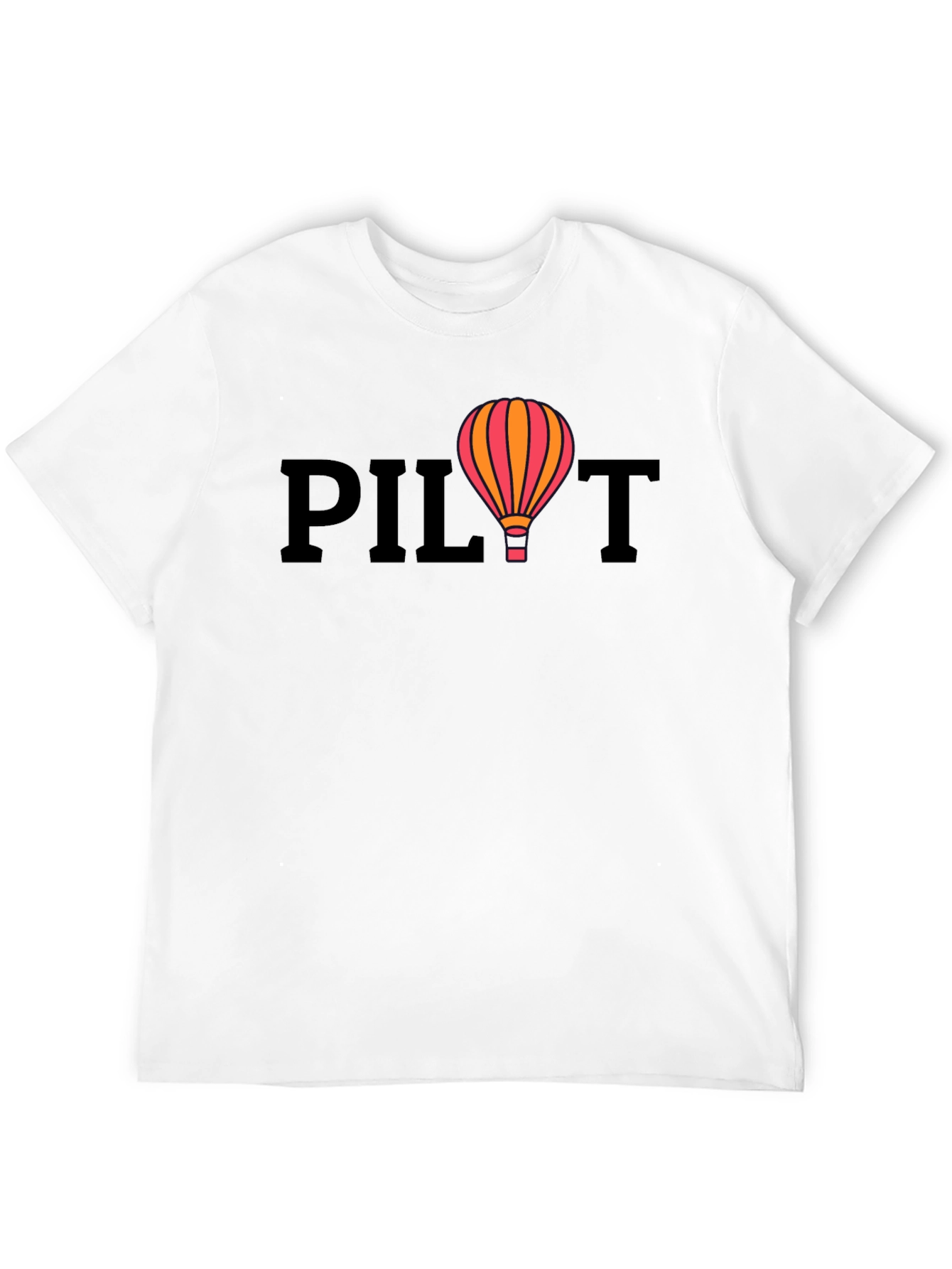 Pilot Hot Air Balloon Graphic T-Shirt