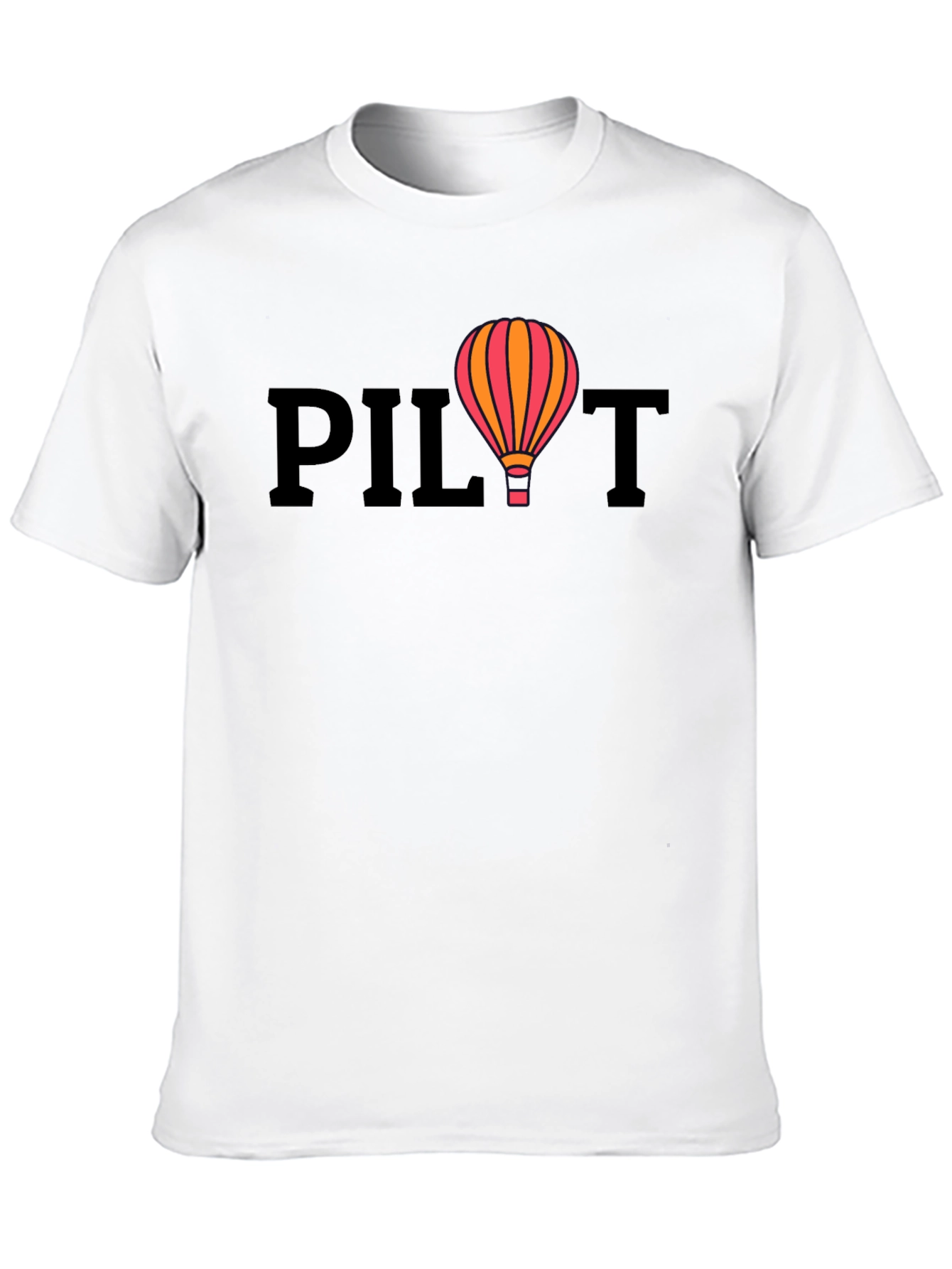 Pilot Hot Air Balloon Graphic T-Shirt