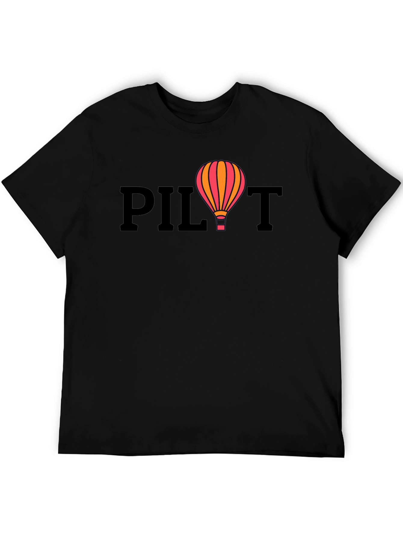 Pilot Hot Air Balloon Graphic T-Shirt