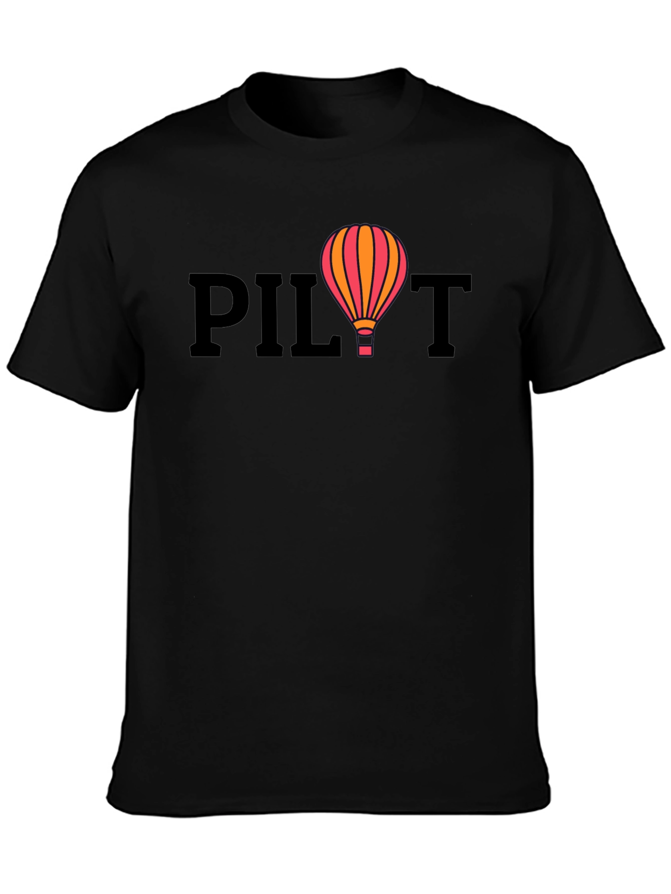 Pilot Hot Air Balloon Graphic T-Shirt