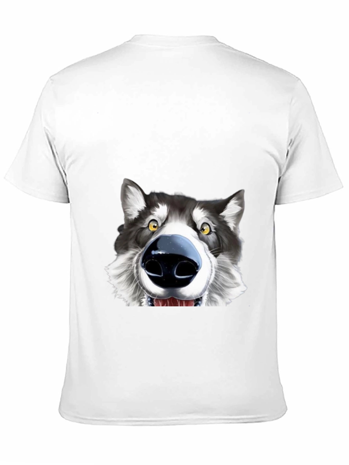 Funny Dog Face Graphic T-Shirt - Unisex Black Tee