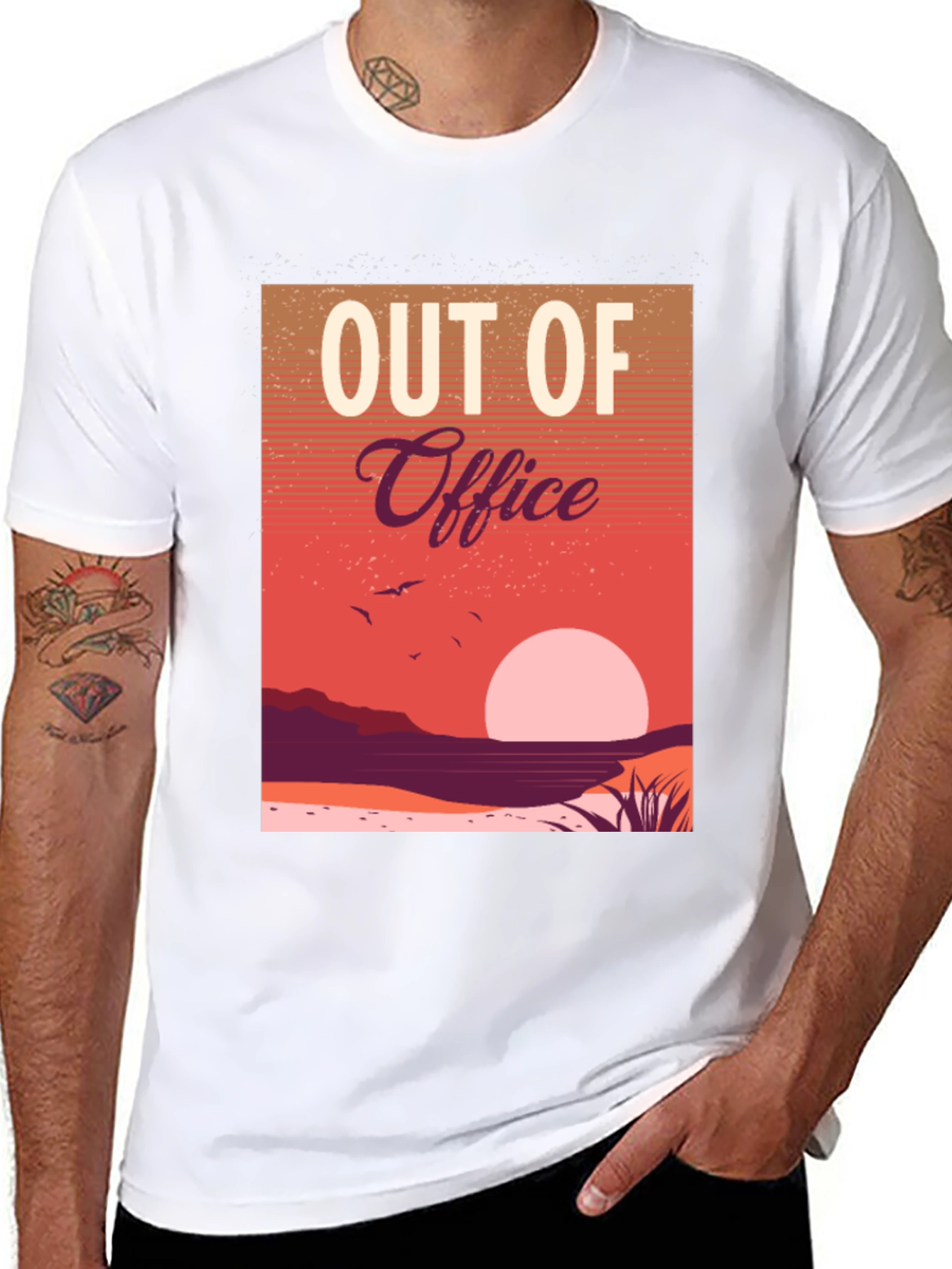 Out of Office Sunset Graphic Tee