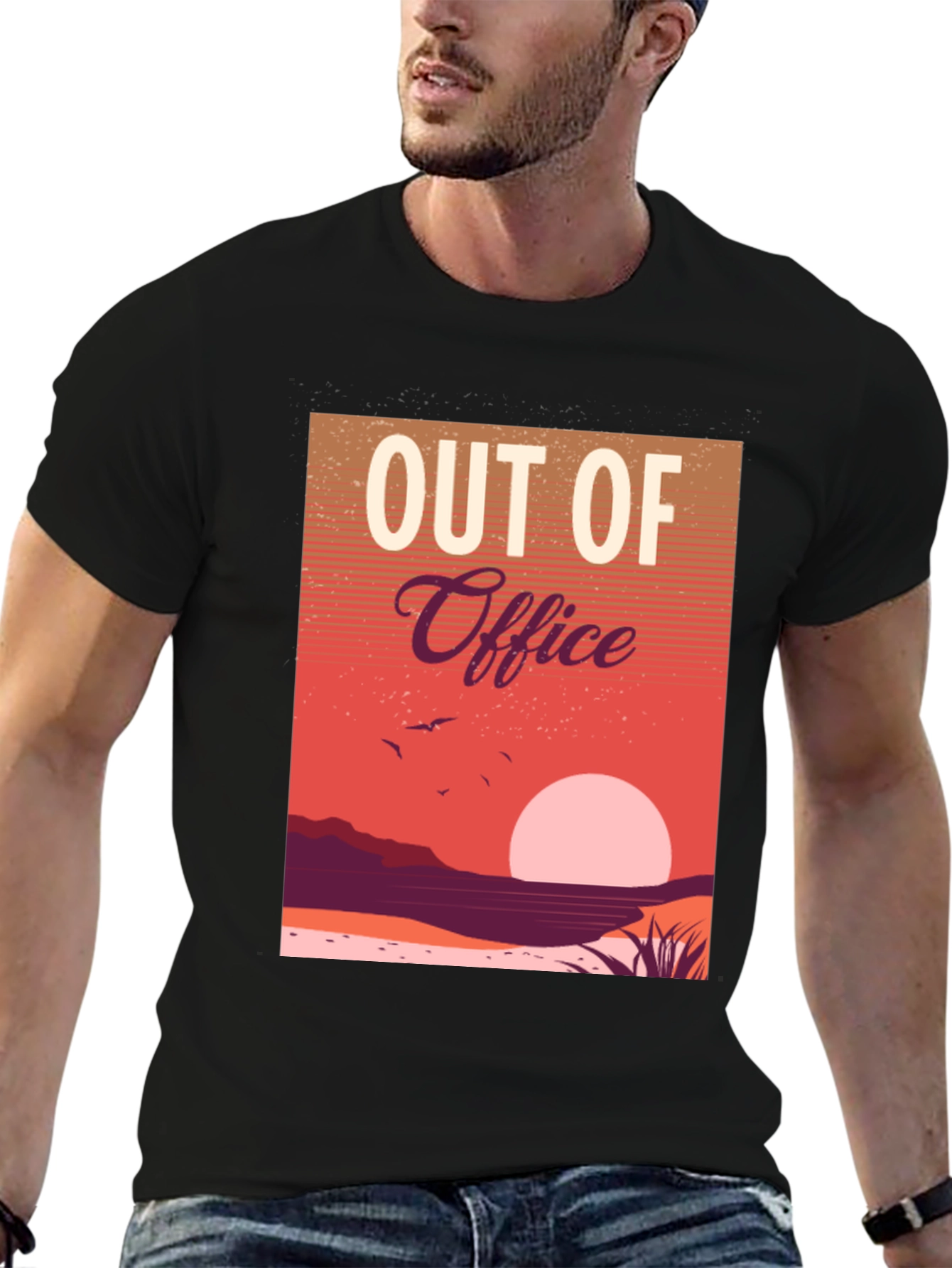 Out of Office Sunset Graphic Tee