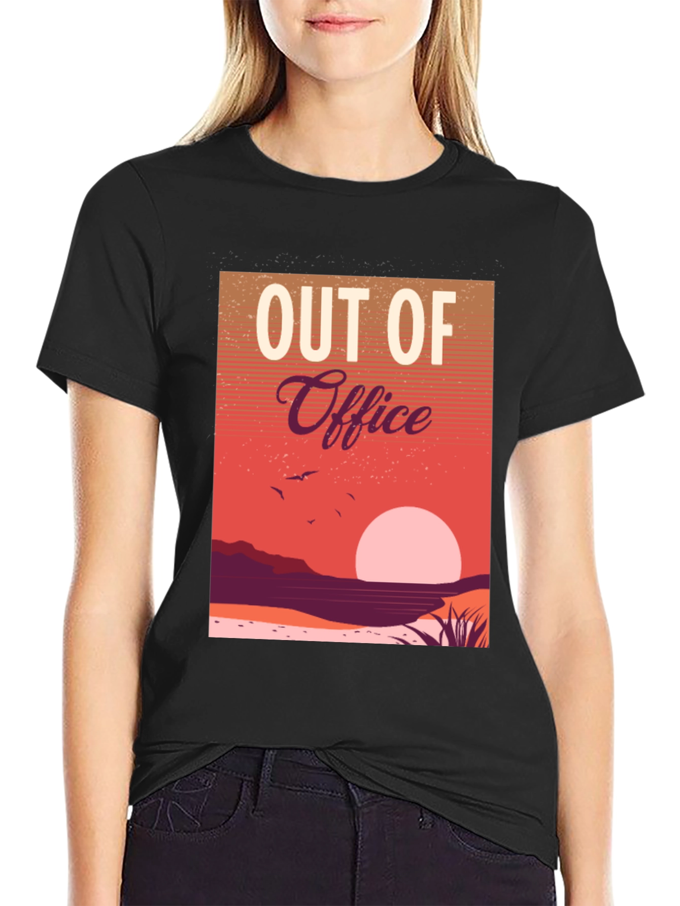 Out of Office Sunset Graphic Tee