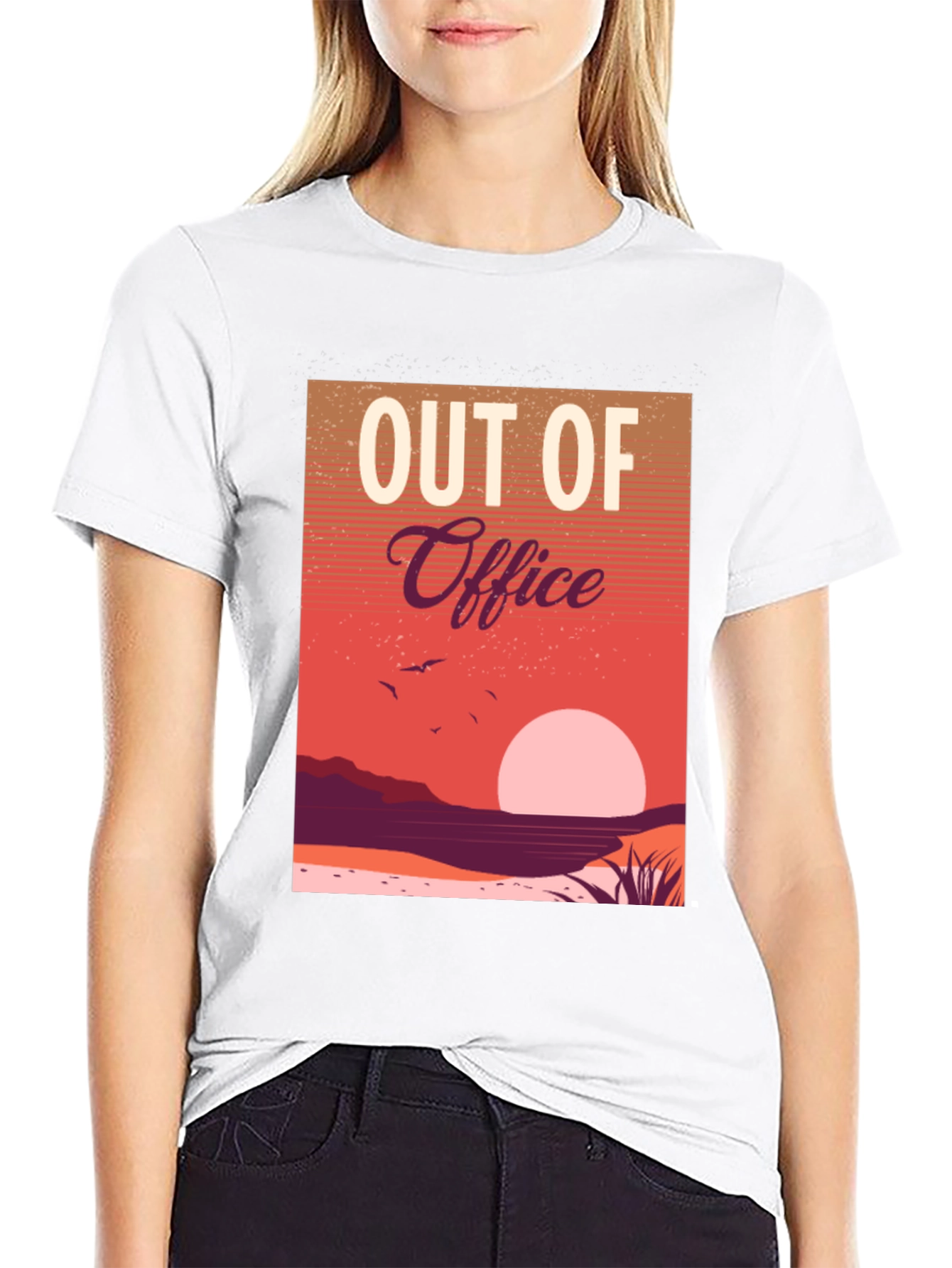 Out of Office Sunset Graphic Tee