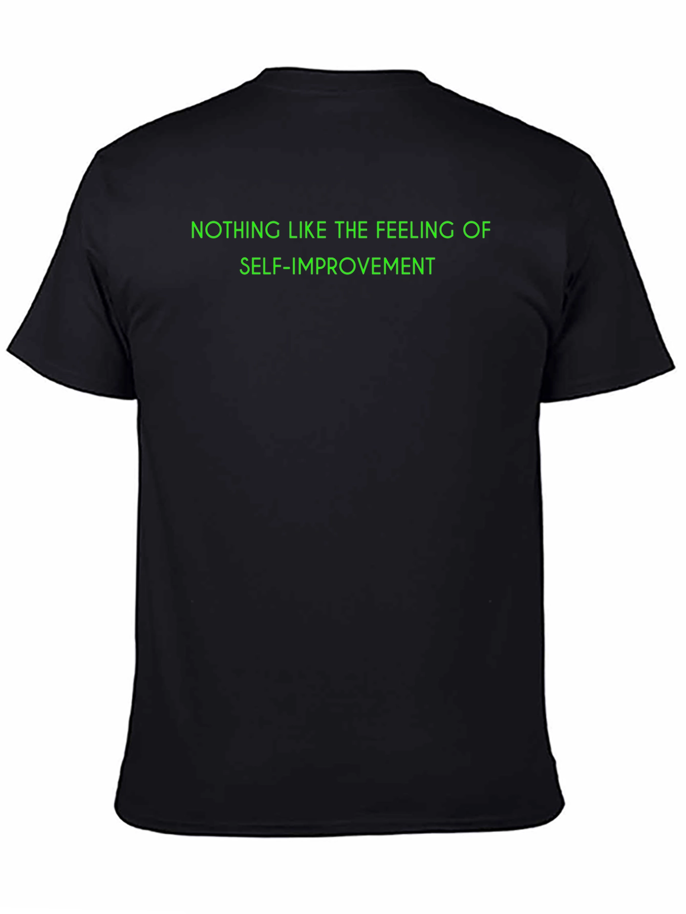 Self-Improvement Black T-Shirt