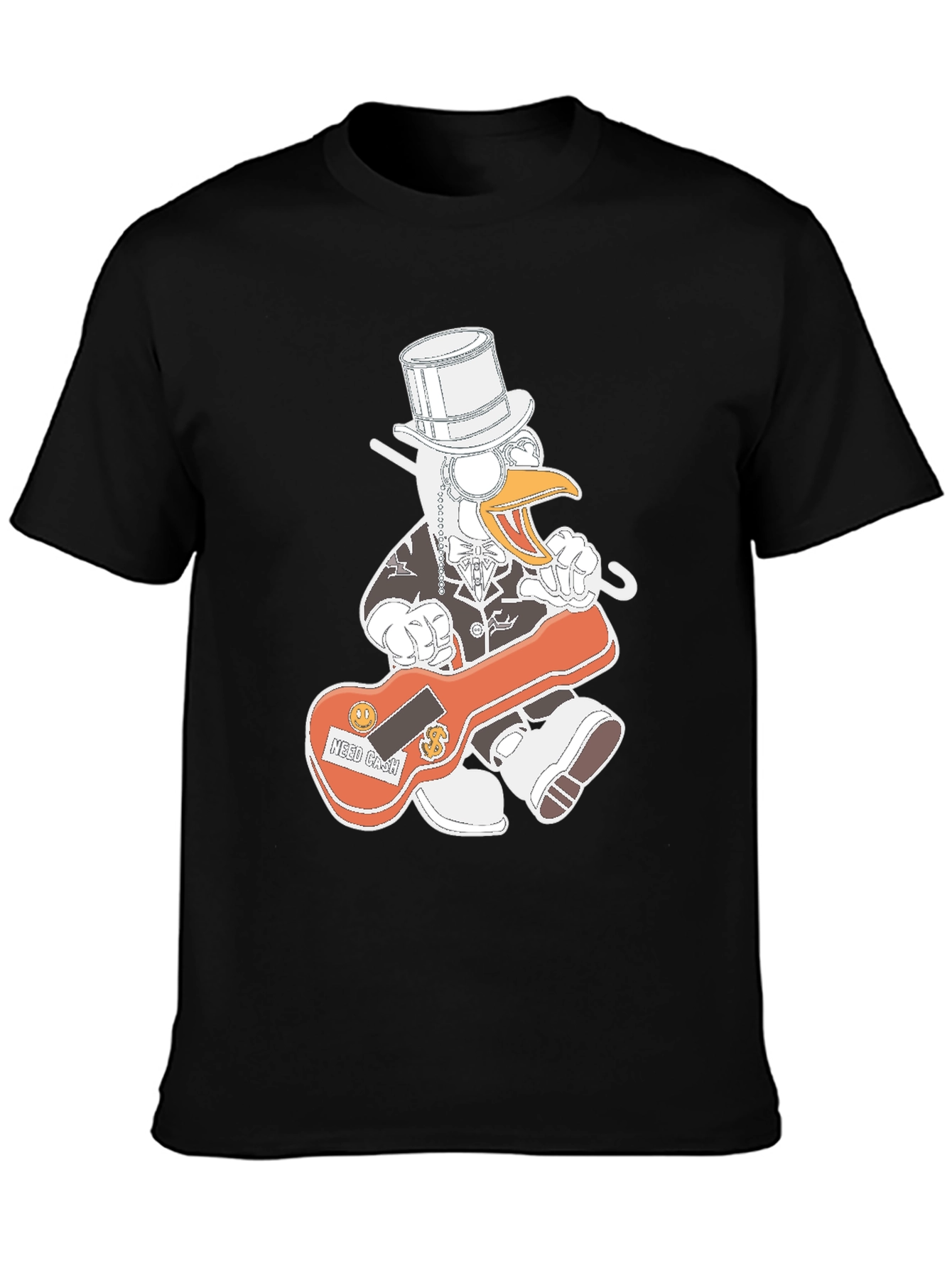 Duck Needs Cash T-Shirt - Funny Cartoon Graphic Tee